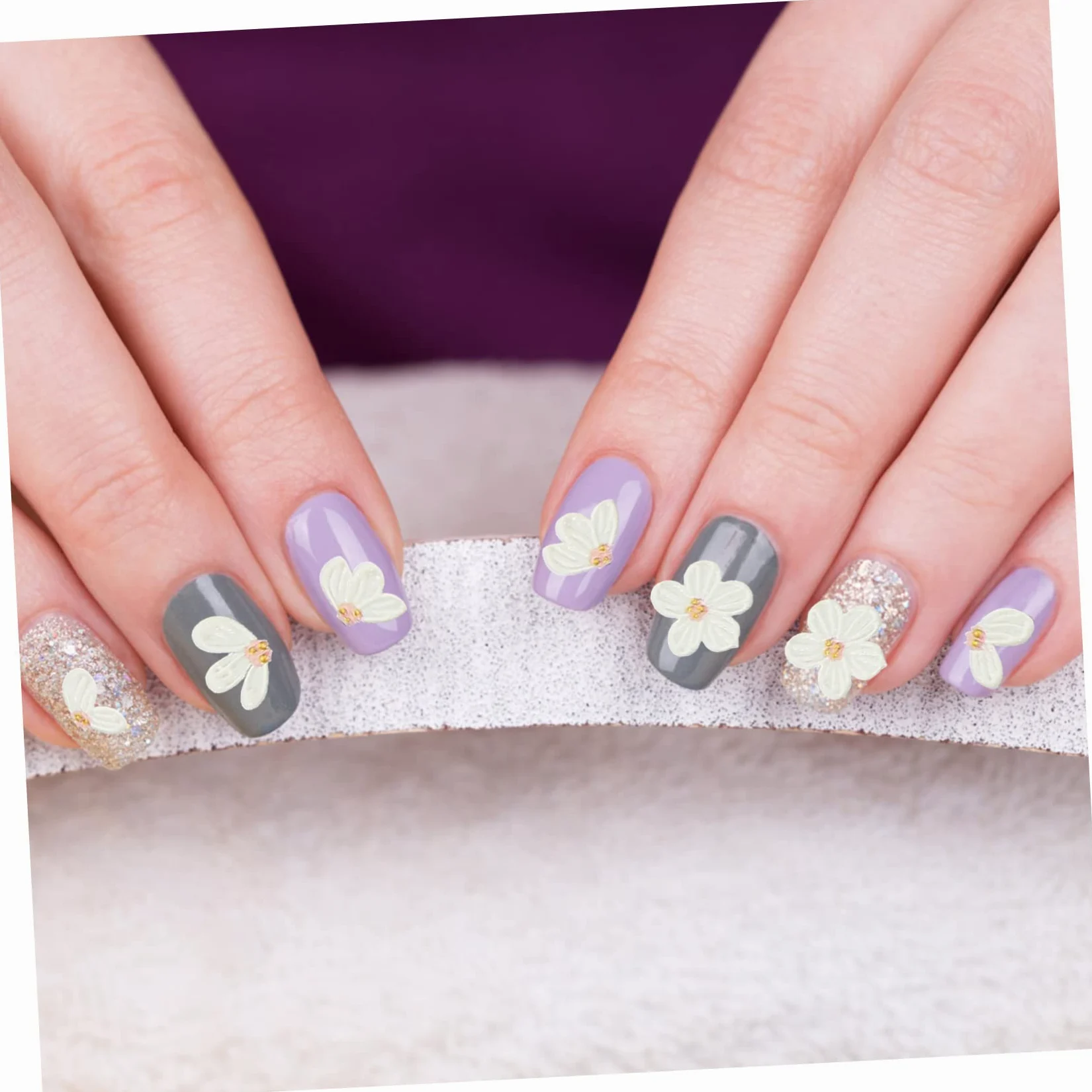 4 Set Adesivi Per Unghie Con Design Decorazioni Per Nail Art Per Donne E Ragazze Adesivi Autoadesivi Per Manicure Creativa E Personalizzata Per Domestico E Estetici 3 Fogli * 4