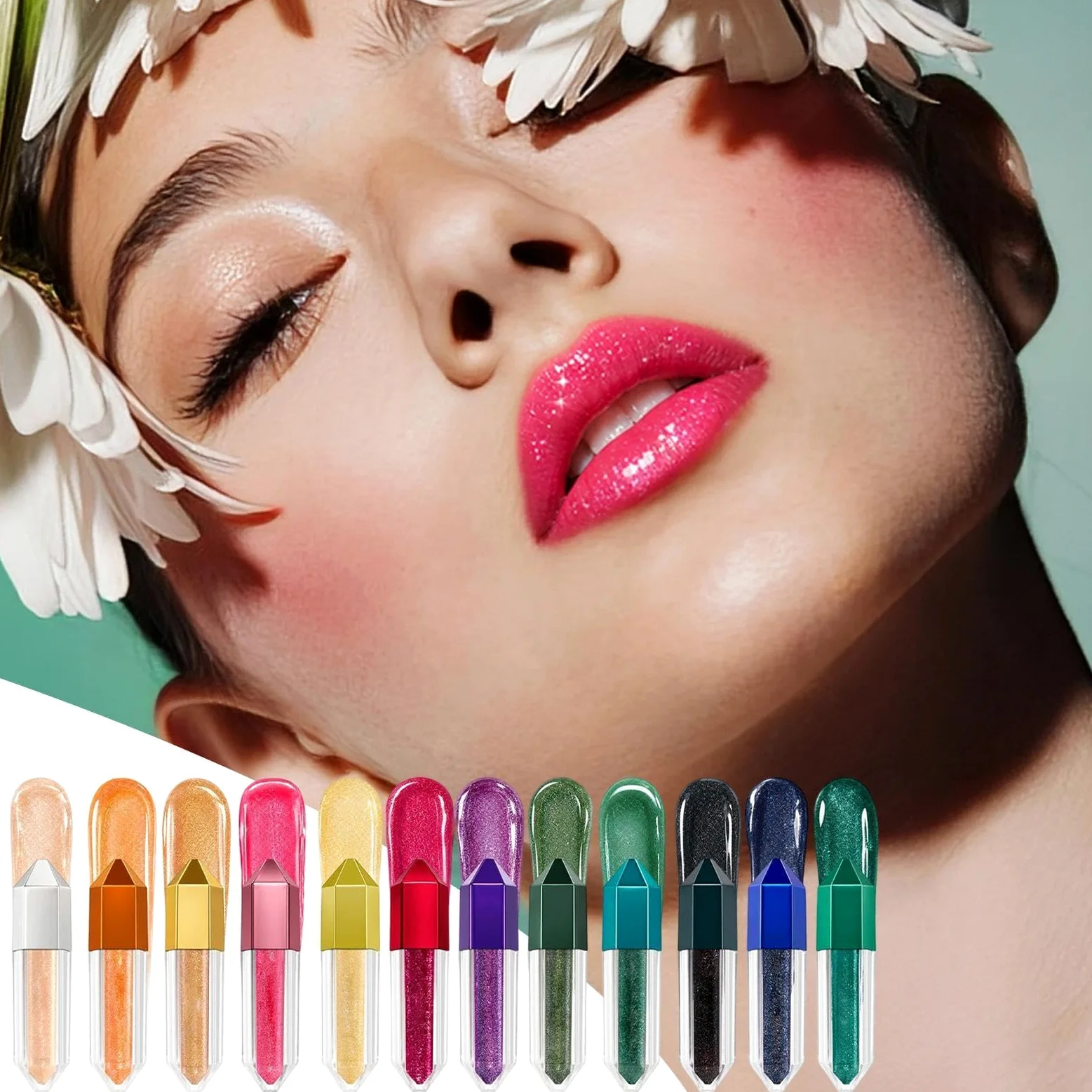 Lucidalabbra Brillante 12 Colori Rossetto Lucido Idratante E Rimpolpante | Lucidalabbra Glow Per Donne Ragazze Fidanzata Feste Shopping Incontri Serate Halloween Festival