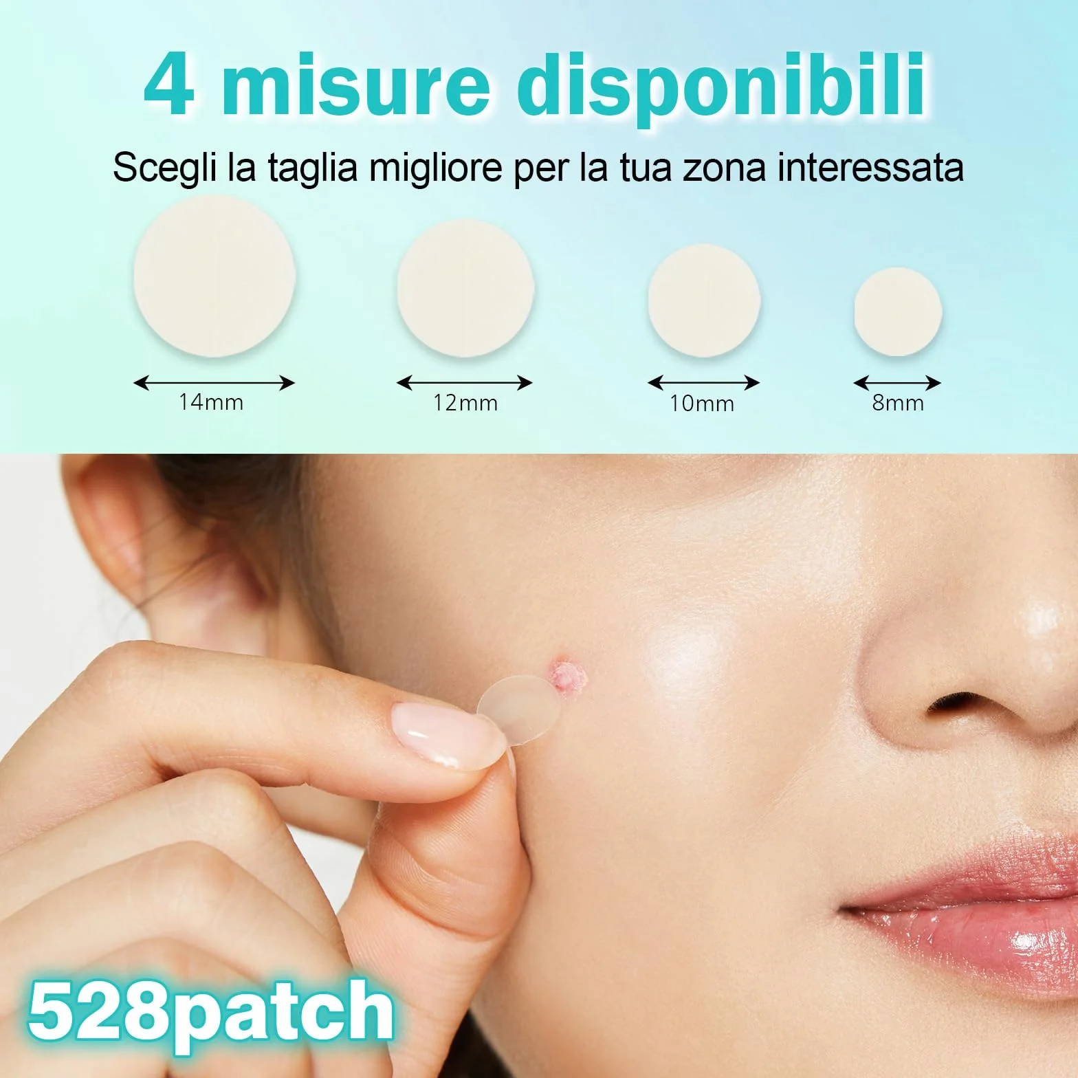 Patch Brufoli Pimple Patch con olio dell'albero tè Acido Salicilico Cerotti Brufoli Invisibili Impermeabili Patch Brufoli Viso Possono Sbarazzarsi dell'acne Velocemente (264 pezzi)