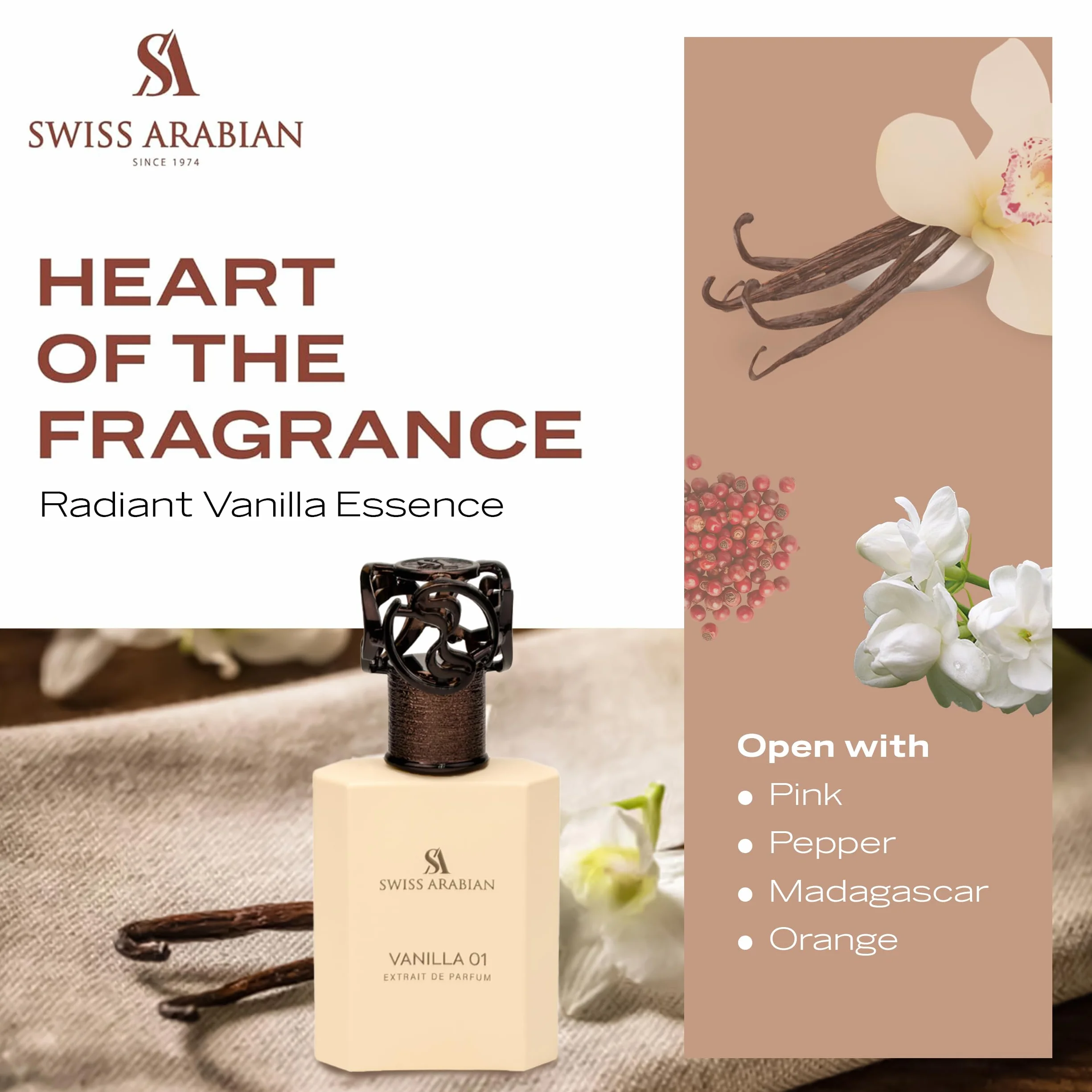 Swiss Arabian Vanilla 01 Estratto Di Fragranza 75ml
