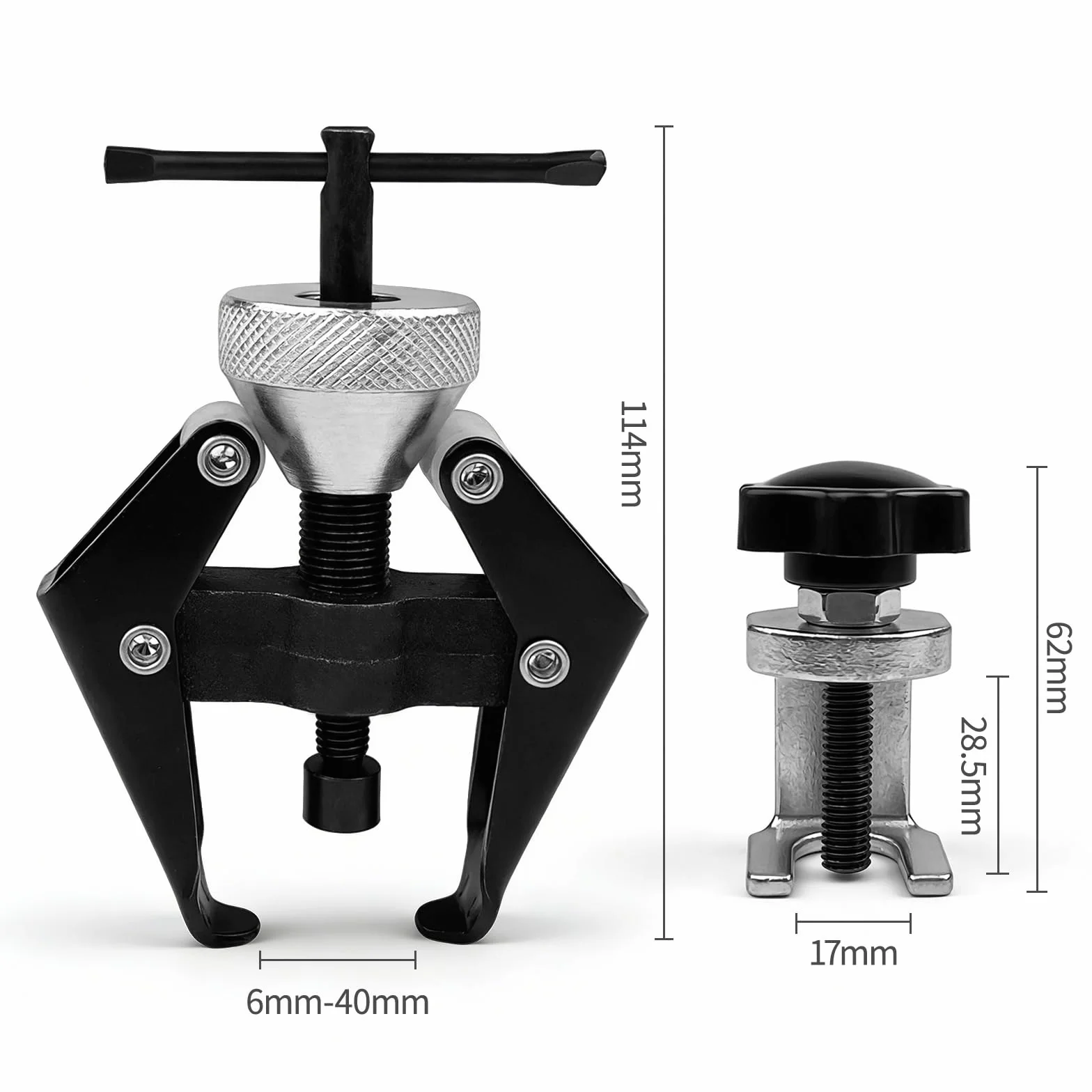 Estrattore per Braccio Tergicristallo 6–40 mm, Kit Estrazione Terminali Batteria e Cuscinetti Regolabile