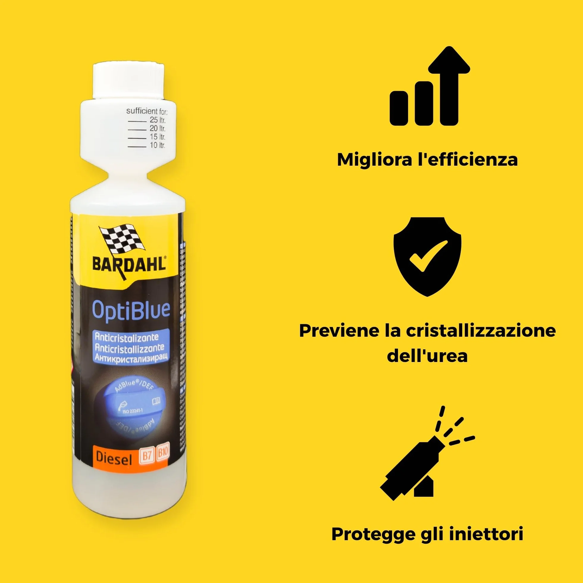 Bardahl OptiBlue Additivo Anticristallizzante per AdBlue 250 ml