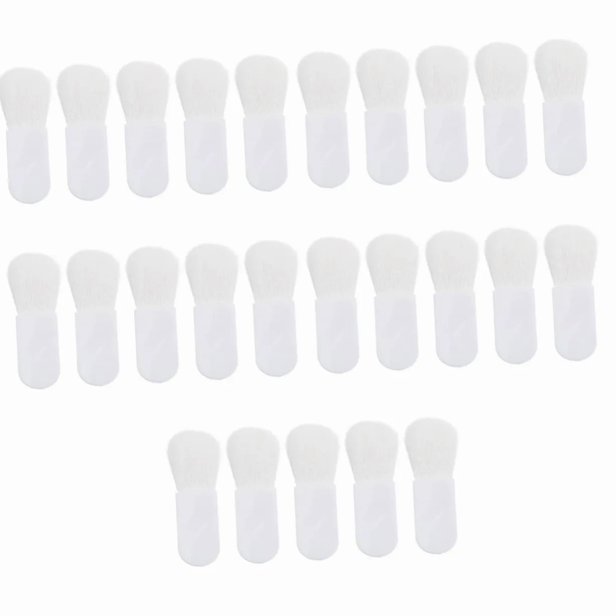 FRCOLOR 25 mini pennelli piatti per il trucco di bellezza da viaggio, fard, pennelli per il trucco per le guance, fard, pennello per il viso