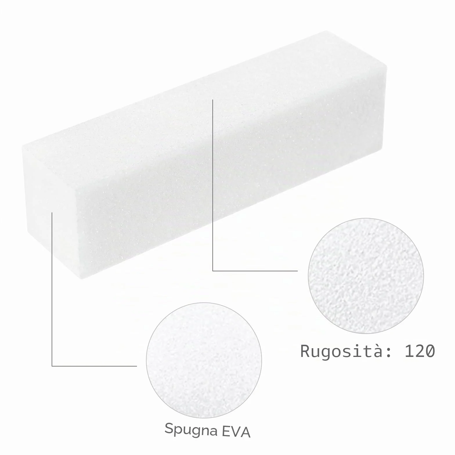 Nail Buffer Blocco 20 Pezzi Spugna Buffer Unghie Professionale per Salone