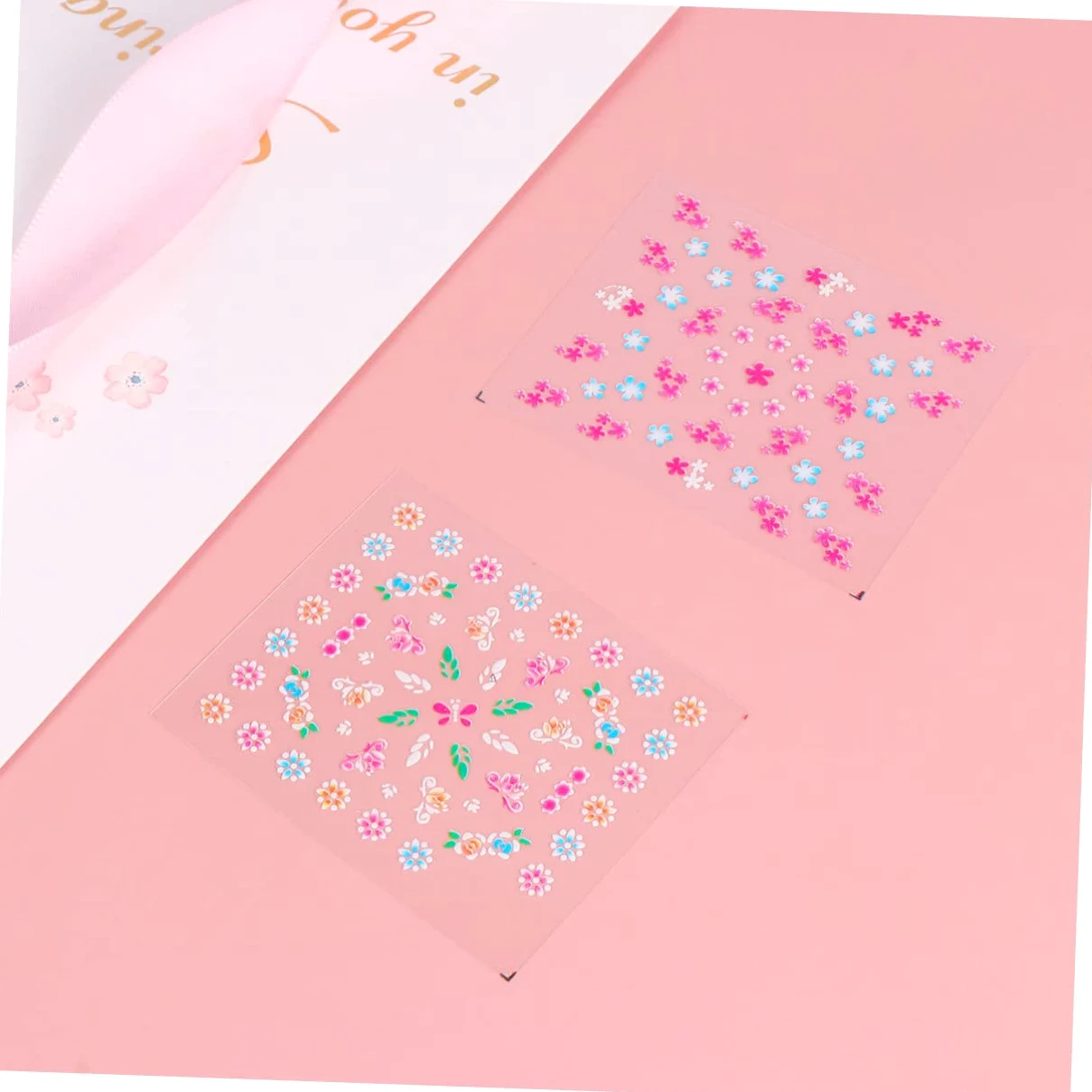 3 Set Adesivi Per Unghie Creativi Nail Decals Colorati Colorati Per Manicure Te Per Donne E Ragazze Per Amanti Della Nail Art 50 Pezzi*3