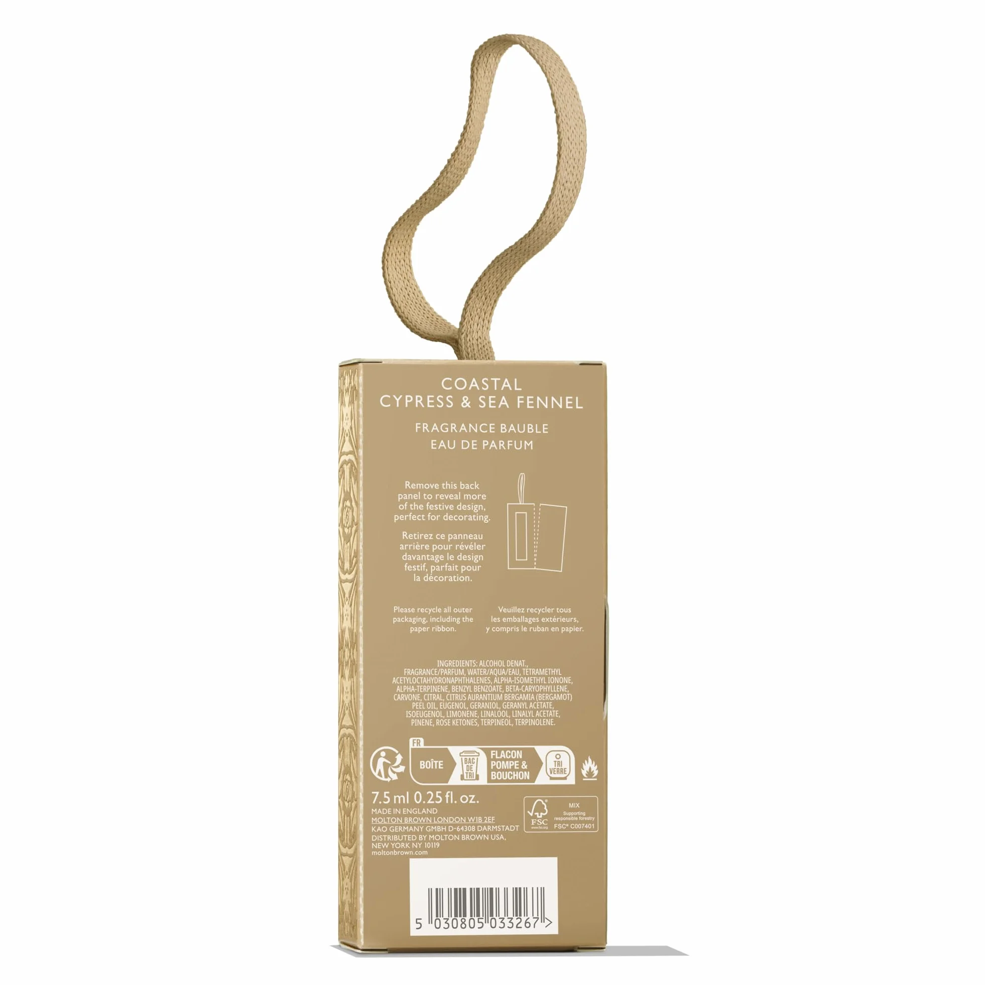 Molton Brown Coastal Cypress & Sea Fennel Fragrance Bauble