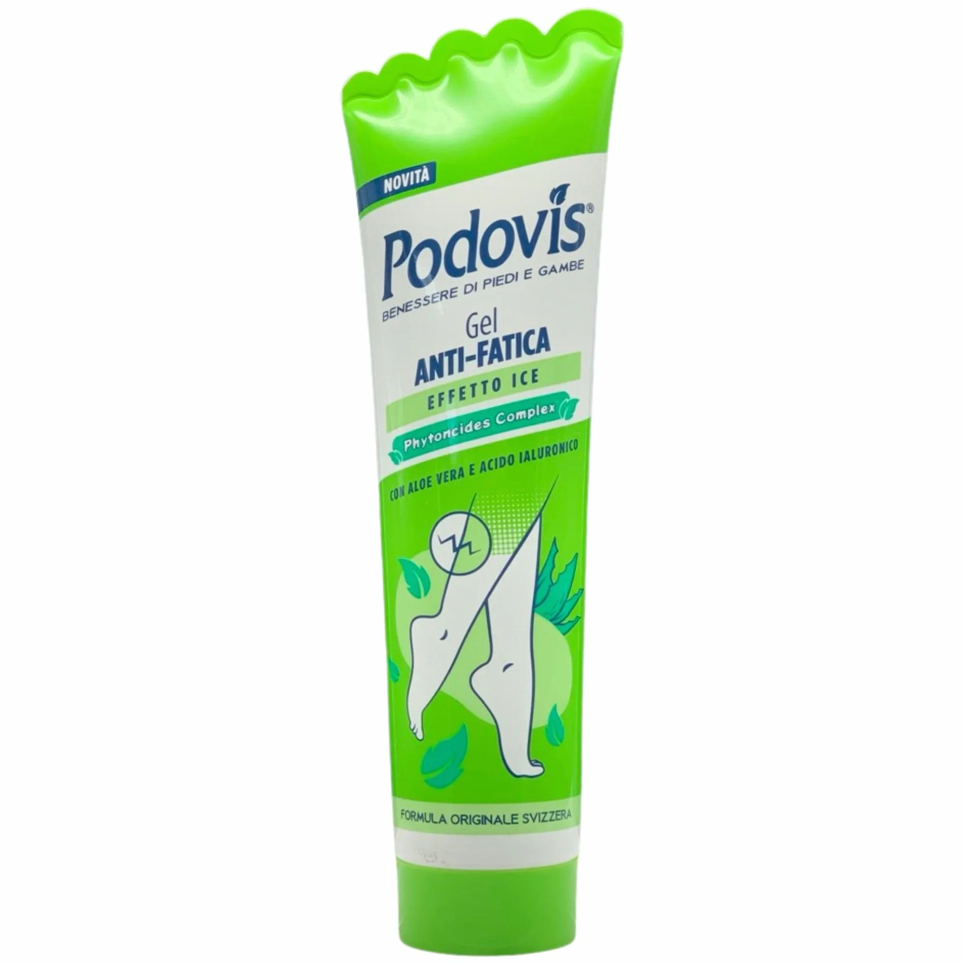 GEL ANTI-FATICA EFFETTO ICE, CON ALOE VERA, DERMATOLOGICAMENTE TESTATO, 150ML. (2 Unità)