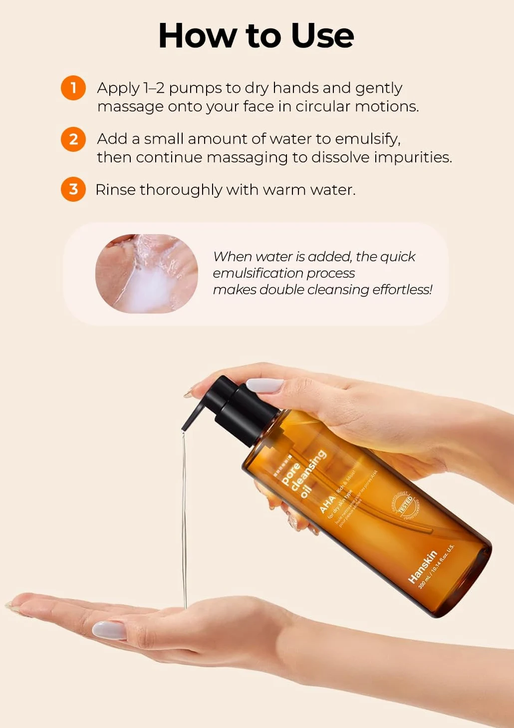 Hanskin Pore Cleansing Oil Viso Olio 300 ml - Marca: Hanskin - EAN: 8809448639887