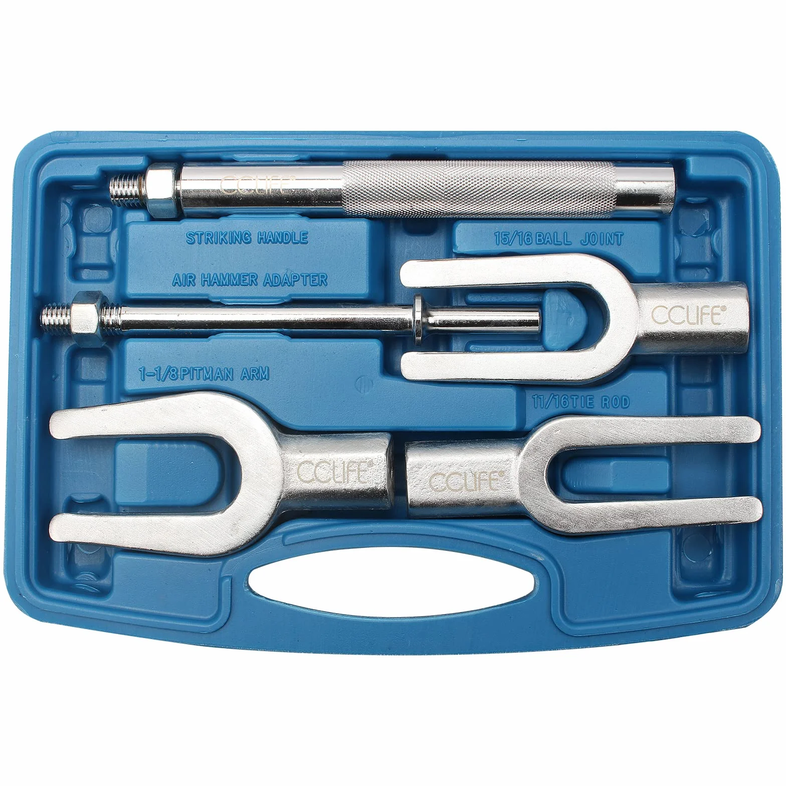 CCLIFE Estrattore Giunti Sferici a Forcella Kit 5 Pezzi 17-23-28mm