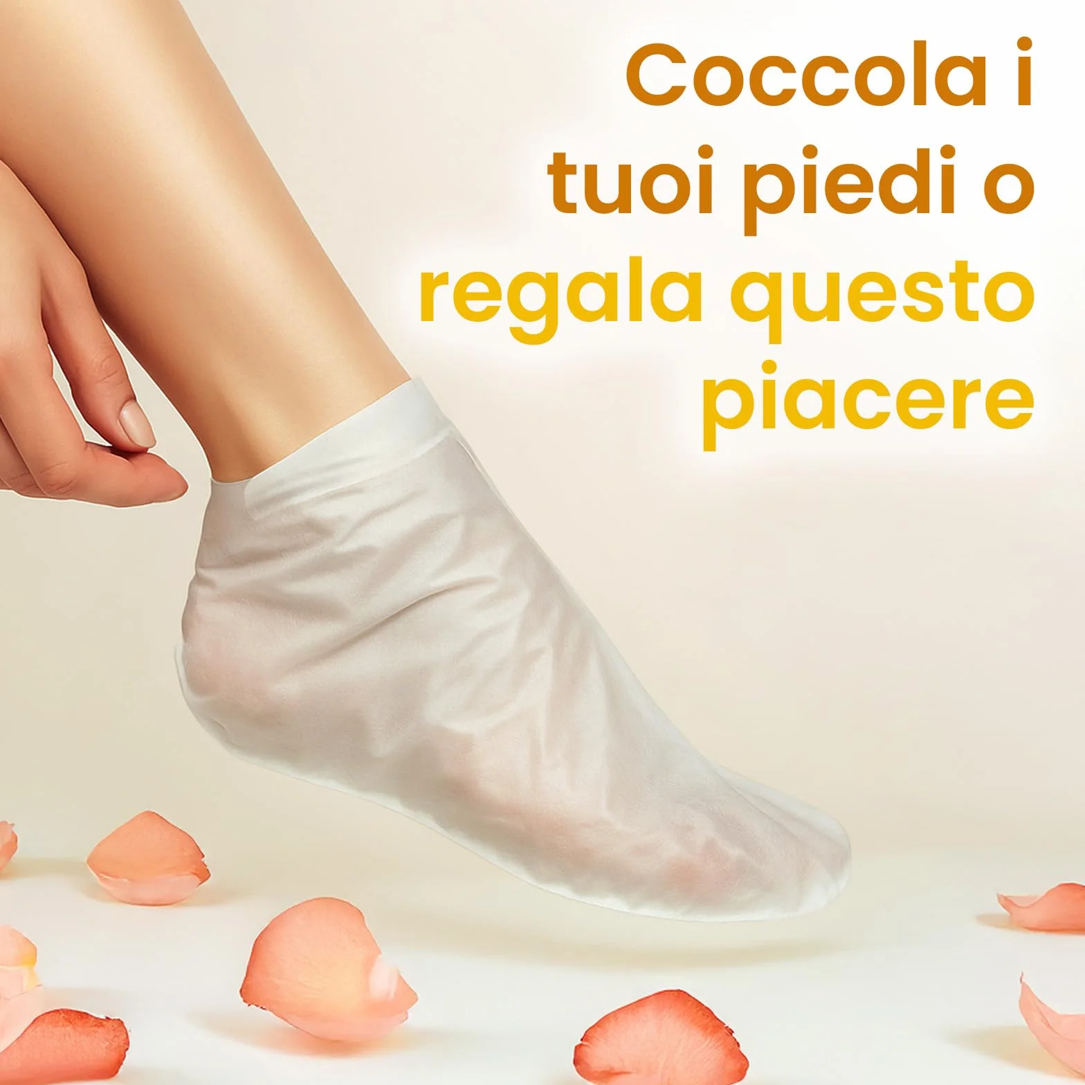 Maschera per Piedi Idratante, Cura per Talloni Screpolati con Burro di Karité, Olio di Jojoba e Vitamina E, Maschera Piedi Secchi Screpolati, (6 Paia)