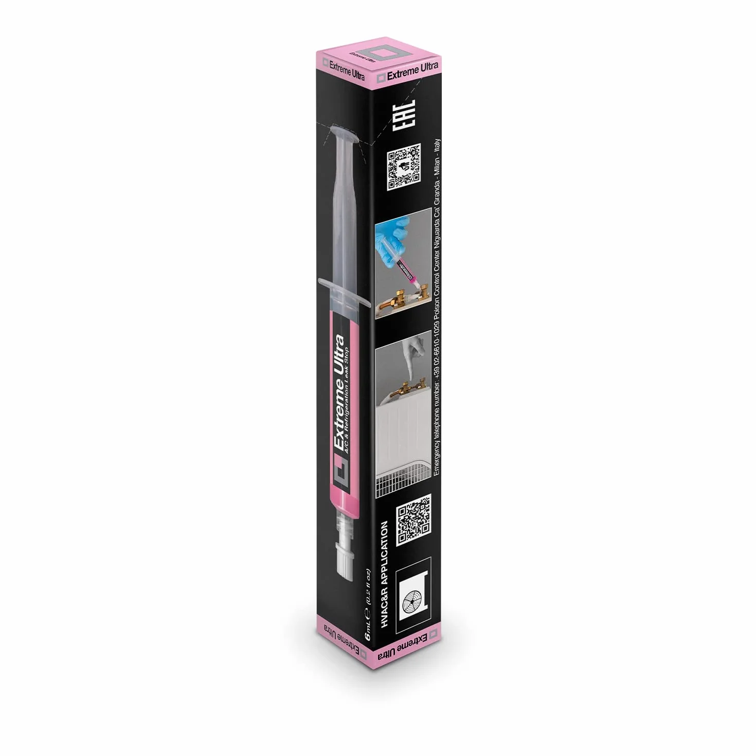 Errecom Extreme Ultra 6 ml Turafalle do Klimatyzacji i Chłodnictwa z Adapterem 5/16 SAE R410a R32