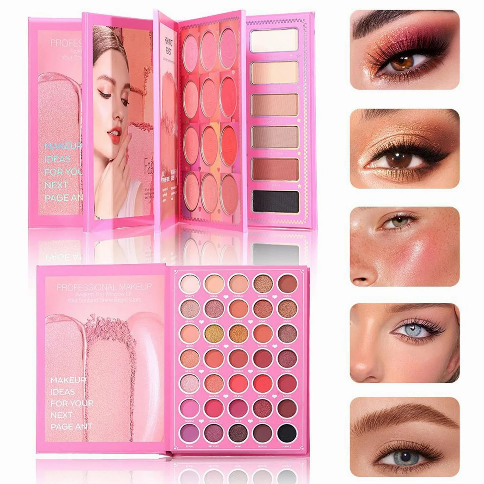 Palette di Trucco Cosmetici Bellezza Compatti e a Lunga Tenuta | Palette Ombretti Opachi e Lucenti Per Donne Ragazze Ideale Per Viaggi Vacanze Appuntamenti E Feste