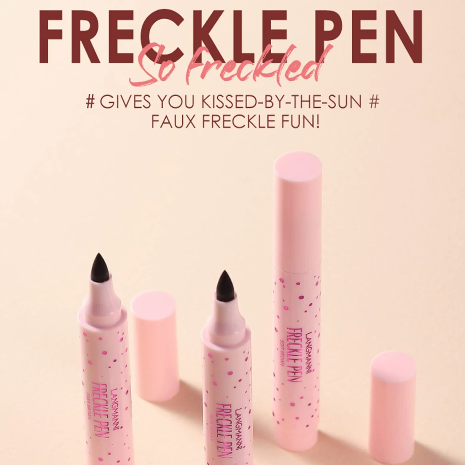 Freckles Pen, Impermeabile, Facile da Colorare, Penna a Punti Morbida, Penna per lentiggini a Simulazione Naturale Penna per lentiggini per Trucco a Lunga Durata Impermeabile (01)