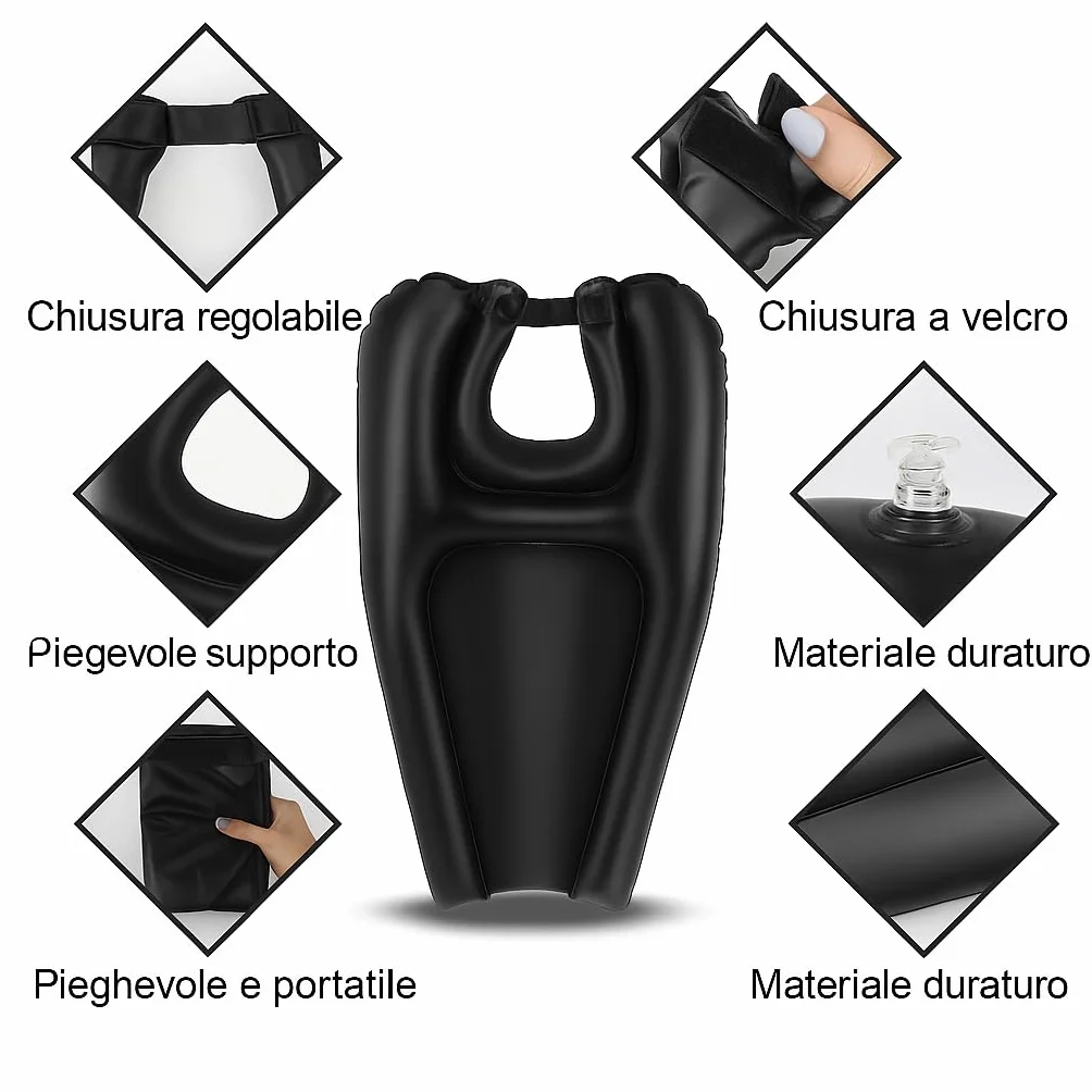 App Life Lavatesta Portatile Gonfiabile per Parrucchieri, Anziani, Disabili