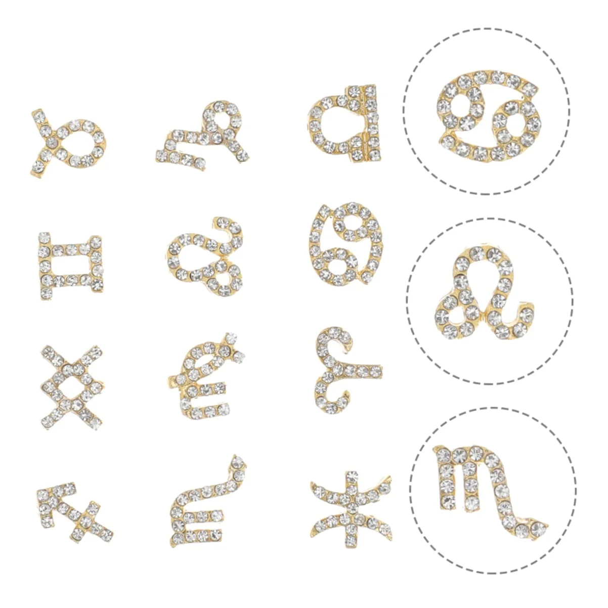 PACKOVE 5 Set Charm Per Unghie Design Unico Decorazioni Per Nail Art Shiny E Delicate Per Manicure E Te Pezzi * 5