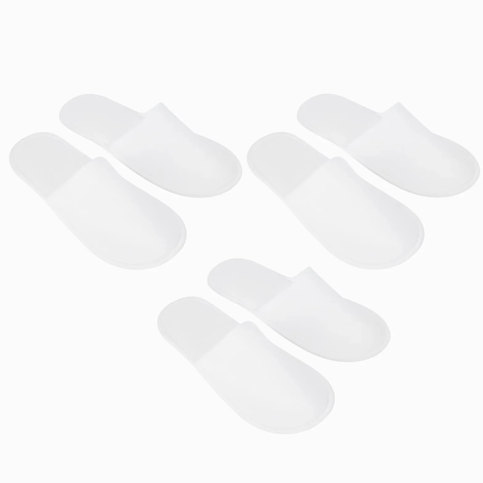 Pantofole usa e getta Pantofole da hotel Pantofole da viaggio Pantofole da centro spa Bianco Antiscivolo Confortevole Traspirante Morbido Leggero per viaggi spa in hotel Uso