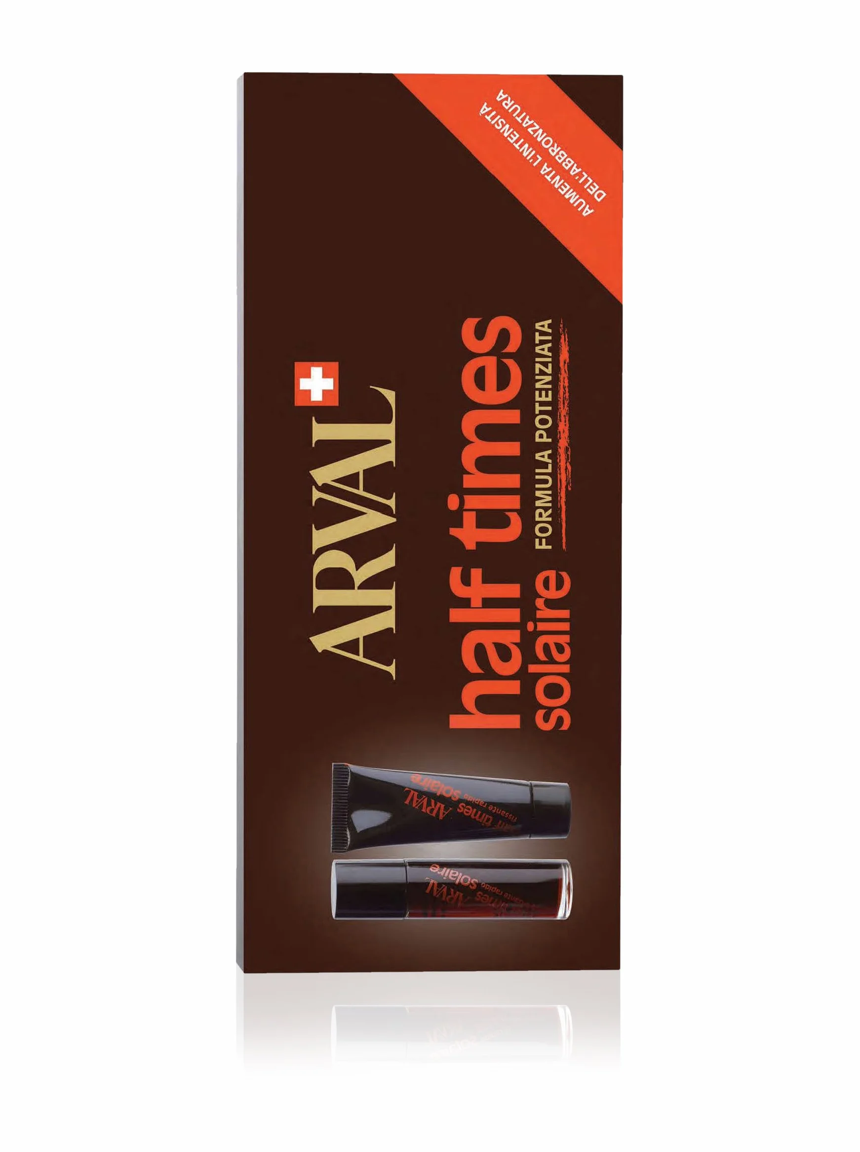ARVAL Solaire Half Times Abbronzante rapido 5 x 10 ml + Fissante rapido 5x10 ml, Tutte le tonalità di pelle