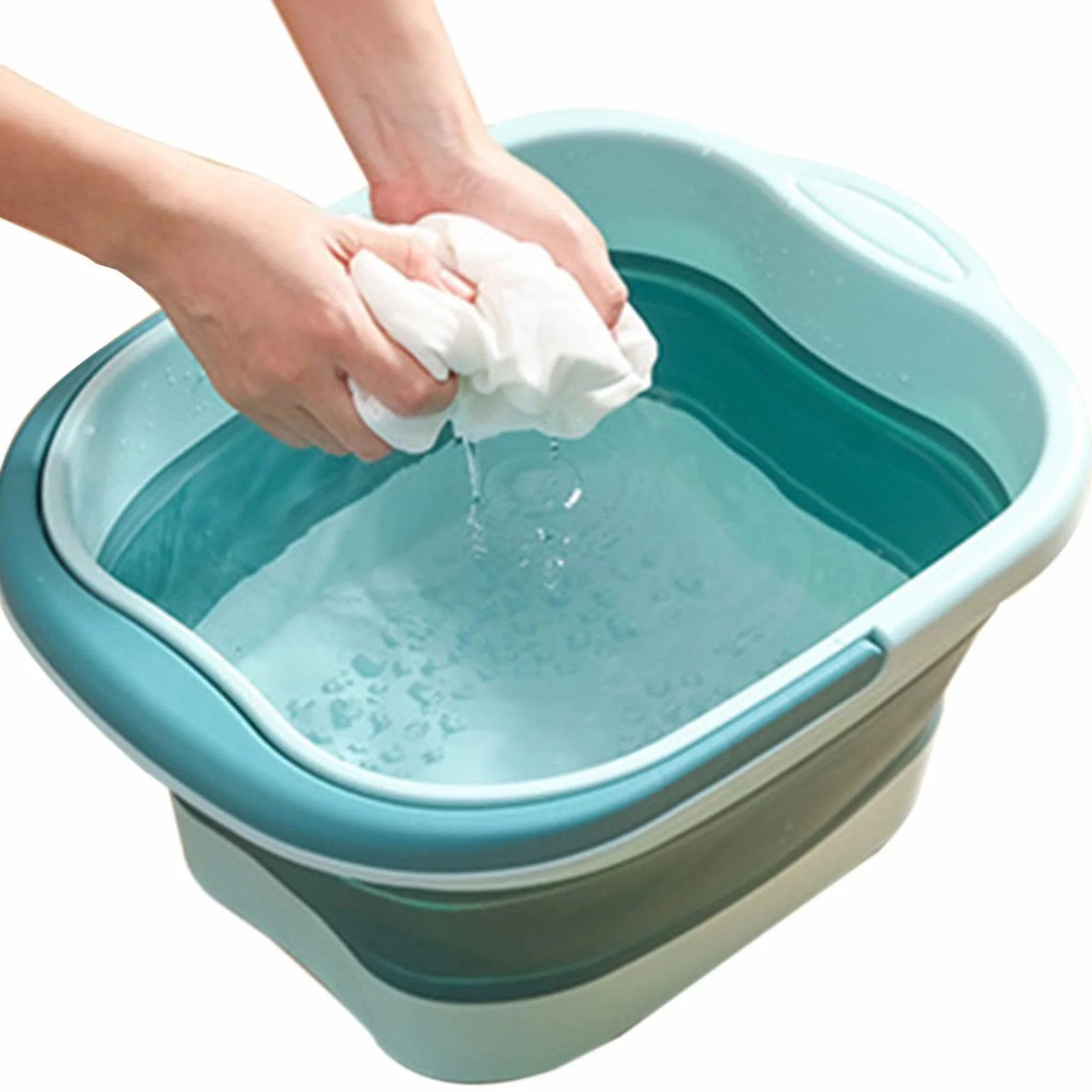 Vasca pieghevole per pediluvio Tub Basin Tools - Pediluvio pieghevole per alleviare lo stress, secchio pieghevole, grande secchio per vasca da bagno, pediluvio pieghevole
