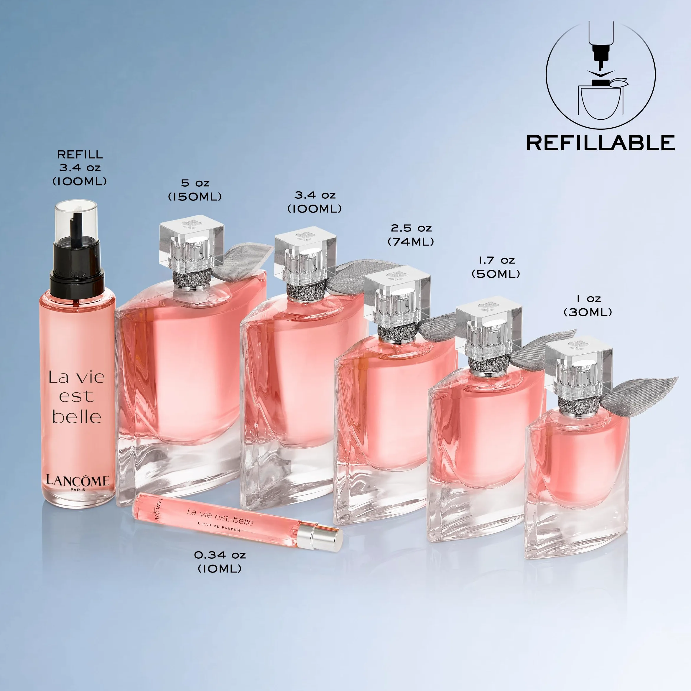 Lancôme - La Vie Est Belle Eau de Parfum - Fragranza Floreale Golosa, Profumo da Donna - Flacone Ricaricabile