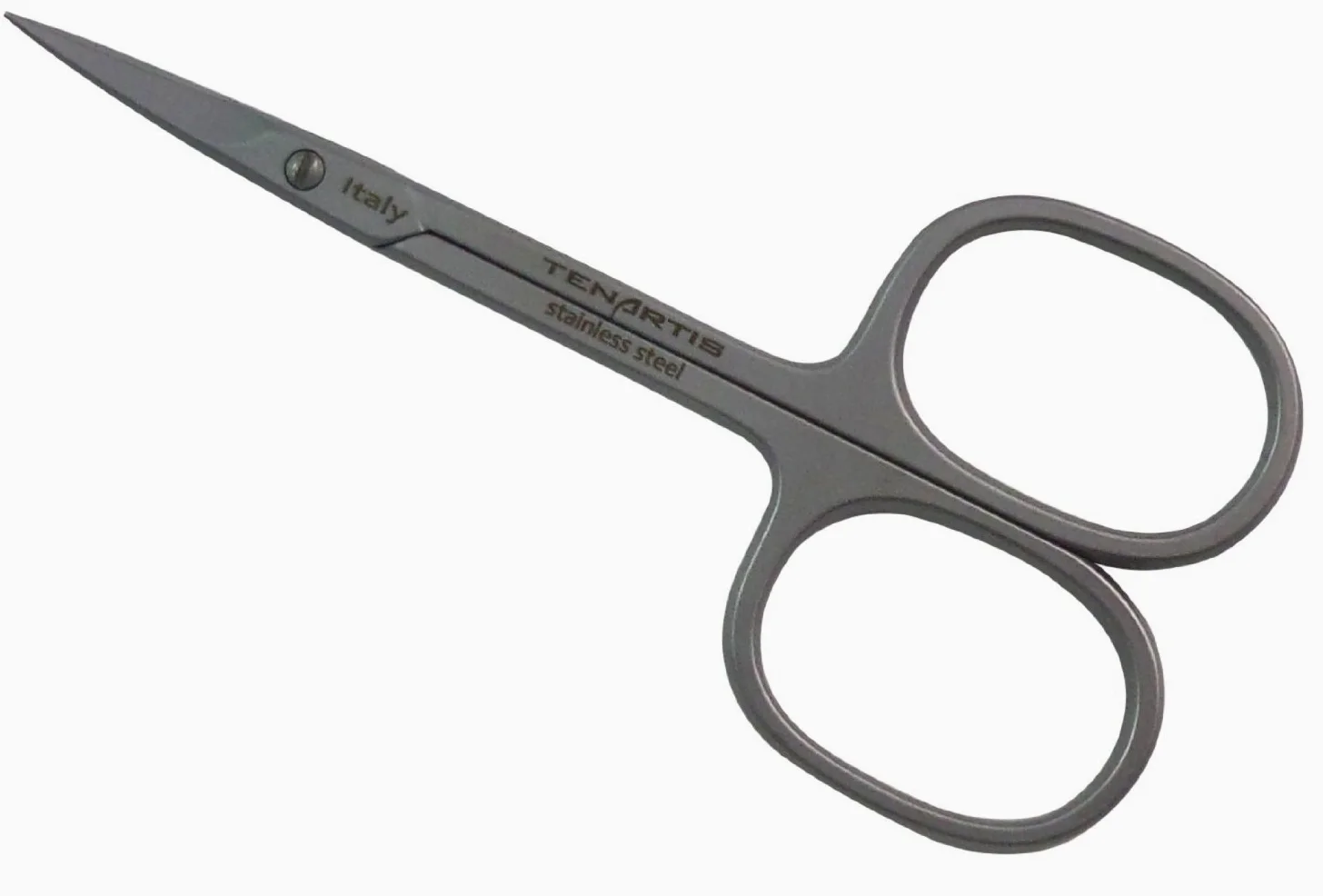 Set Manicure & Pedicure 8 Pezzi Inox in Vera Pelle con Cerniera - Tenartis Made in Italy (Marrone)