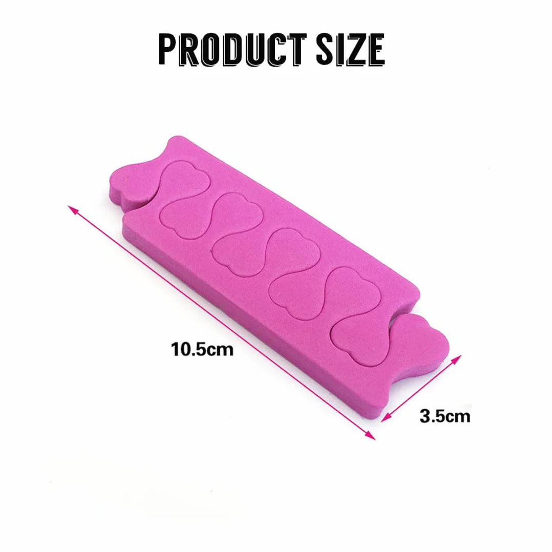 10 Pezzi Separatori di Dita per Unghie in Spugna e Cotone per Nail Art e Pedicure