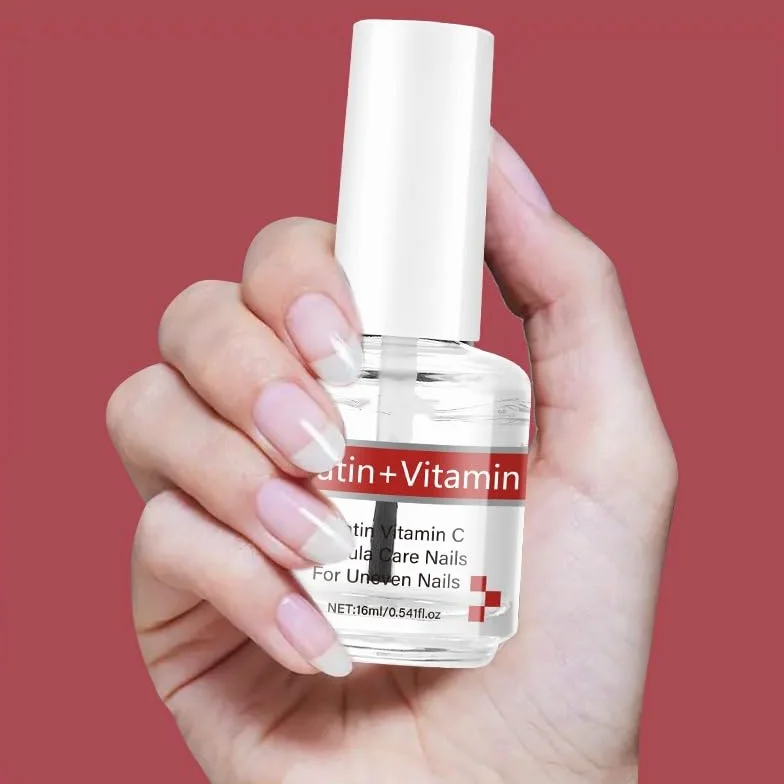 Confezione da 2 oli di cheratina + vitamine C per unghie e cuticole, proteine di cheratina idratano e rafforzano la cura, Impove unghie screpolate e cuticole rigide, idratazione profonda per unghie e