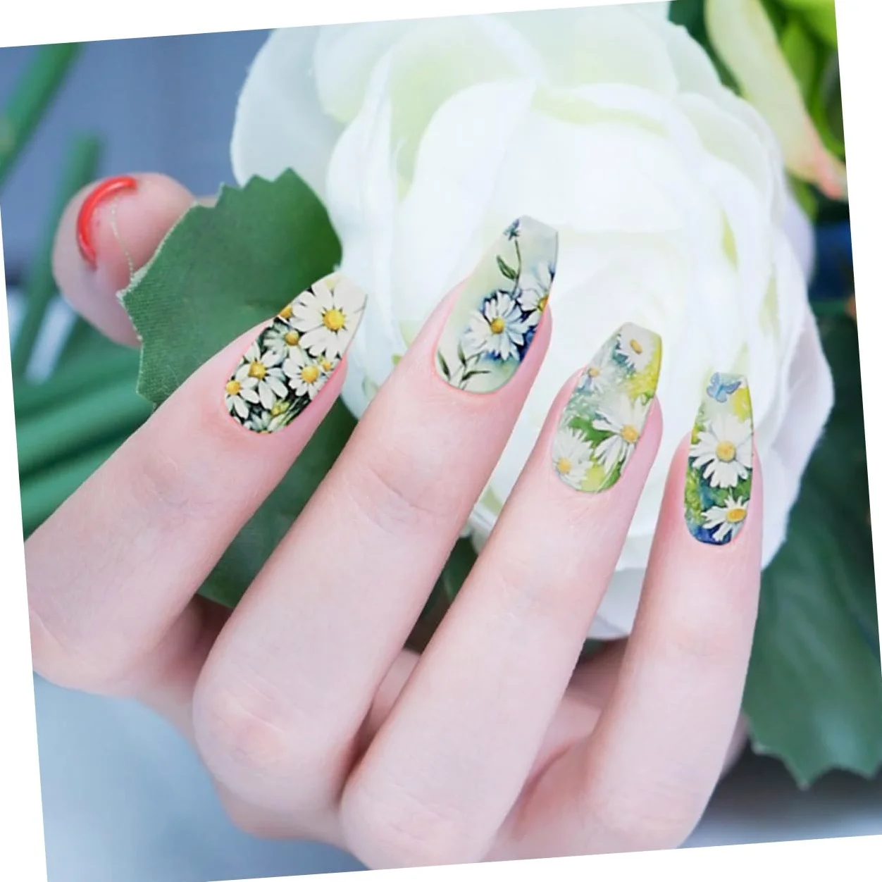 3 Set Adesivi Unghie Fiori Autoadesivi Decorazioni Nail Art Per Manicure Diy Facile Applicazione Per Principianti E Professionisti Per Quotidiana 5 Fogli*3
