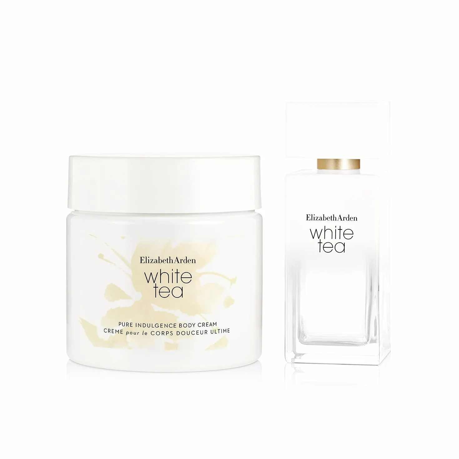 Elizabeth Arden White Tea, Eau de Toilette Spray, Profumo con Mandarino, Estratto di Tè Bianco e Legno di Madras, 50 ml + White Tea, Crema Corpo al Tè Bianco, Idrata Profondamente, 400 ml