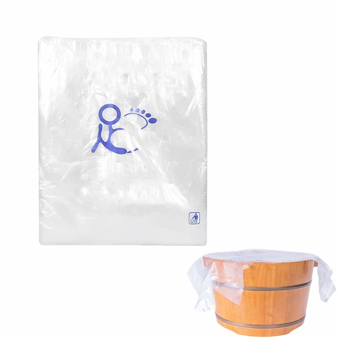 Sacchetti Monouso per Pediluvio 80 Pezzi 65x55cm, Buste Igieniche per Pedicure SPA Podologia, Sacchetti Plastica Resistenti per Vaschetta Pediluvio Trattamenti Piedi