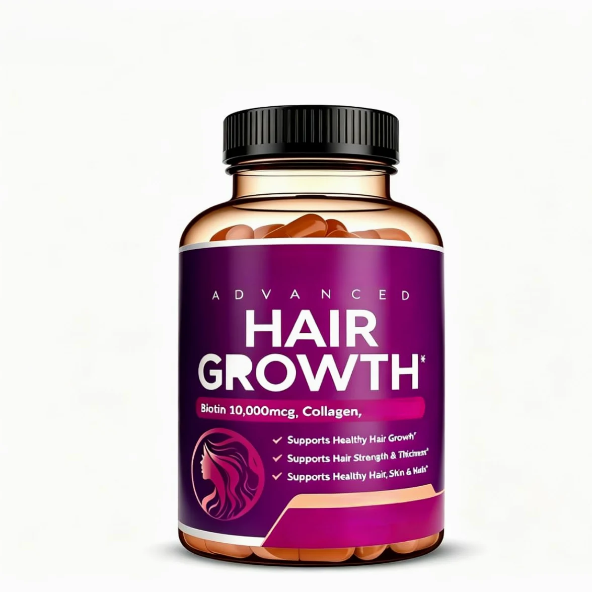 Supporto per la cura dei capelli -Supporta il mantenimento di capelli sani. | Migliora la tenacità dei capelli; sostiene capelli, pelle e unghie; promuove un ambiente sano del cuoio capelluto.