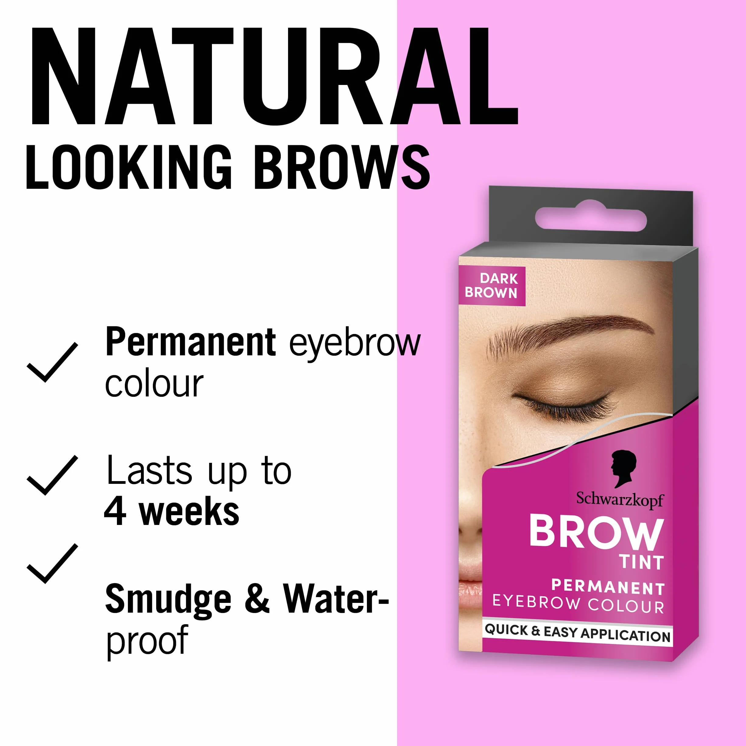 Schwarzkopf, Kit Sopracciglia, Colorazione Permanente per Sopracciglia, Tinta per Sopracciglia, Fino a 10 Applicazioni, Tonalità 4-1 Castano Scuro