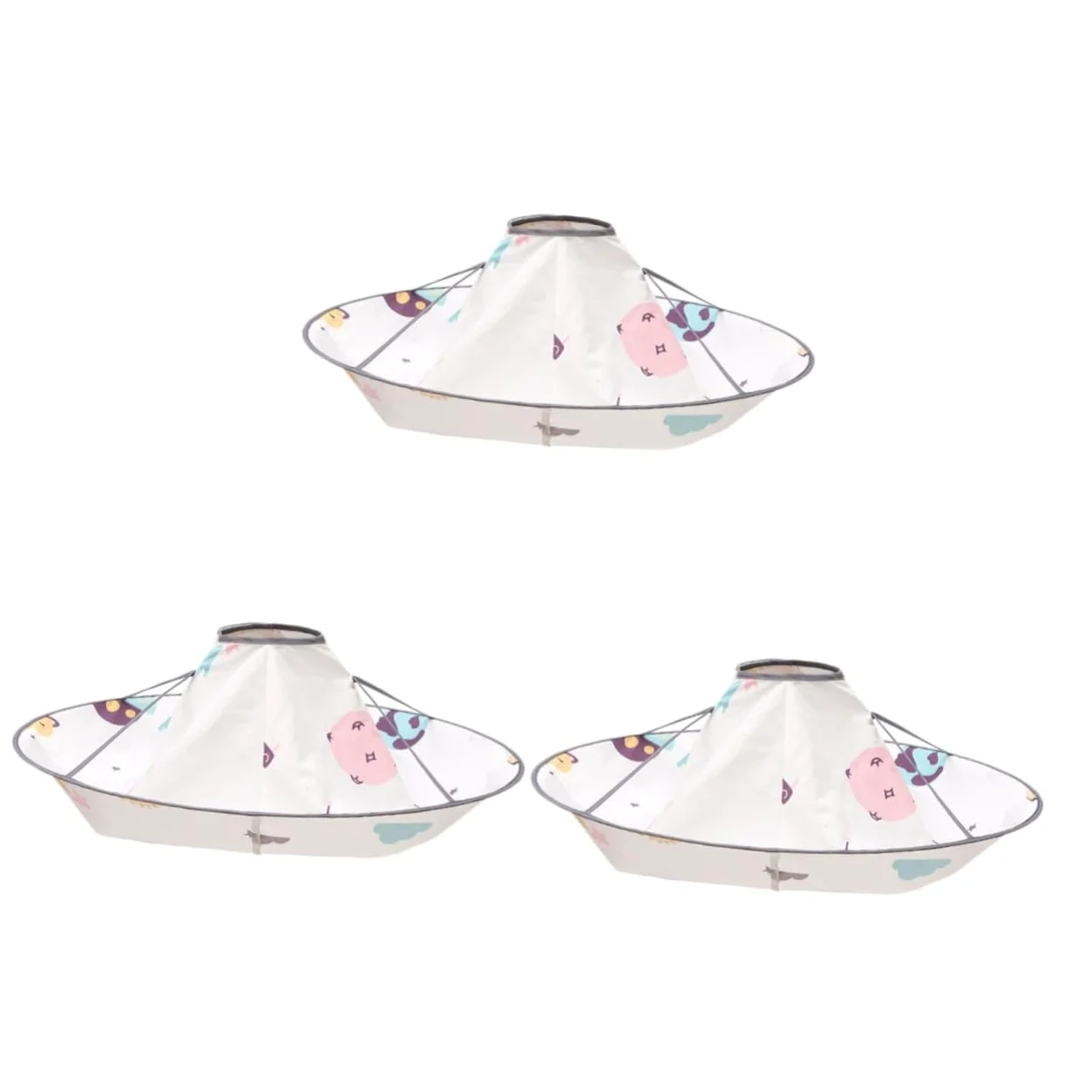 Didiseaon 3pezzi Mantellina Per Taglio Per Capo e Traspirante Accessorio Portatile Per Parrucchieri Protegge Da e Macchie Design Spaziale Per Piccoli Hairstylist