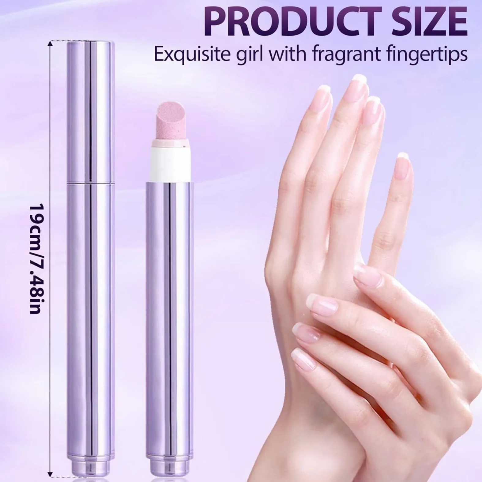 Penna per olio per cuticole 3 in 1, con punta in ceramica, per la cura delle unghie, per unghie secche e danneggiate