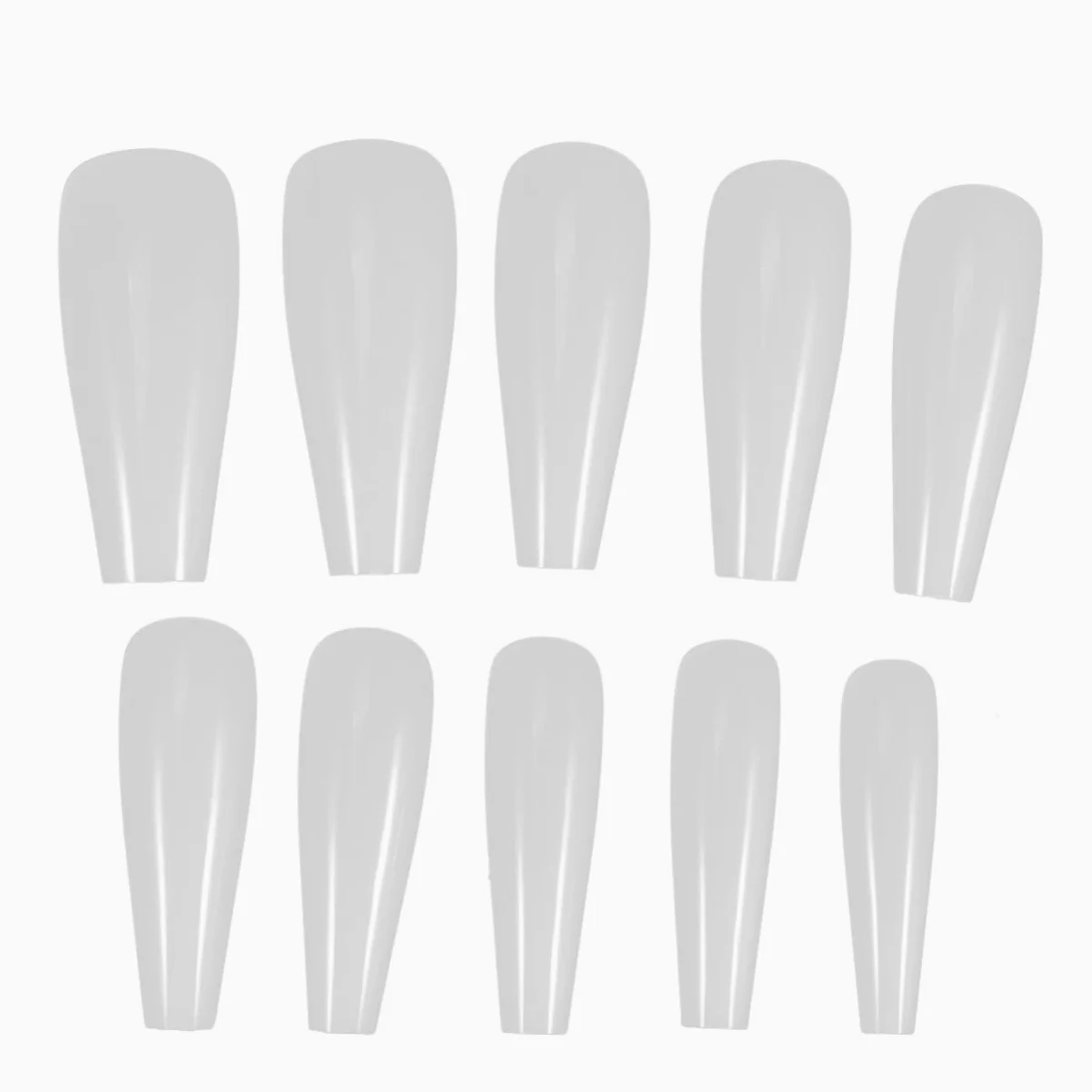 LALAFINA 1500pezzi Lunghe Punte Per Unghie Artificiali Copertura Colore Accessori Per Nail Manicure Facile Applicare Per e