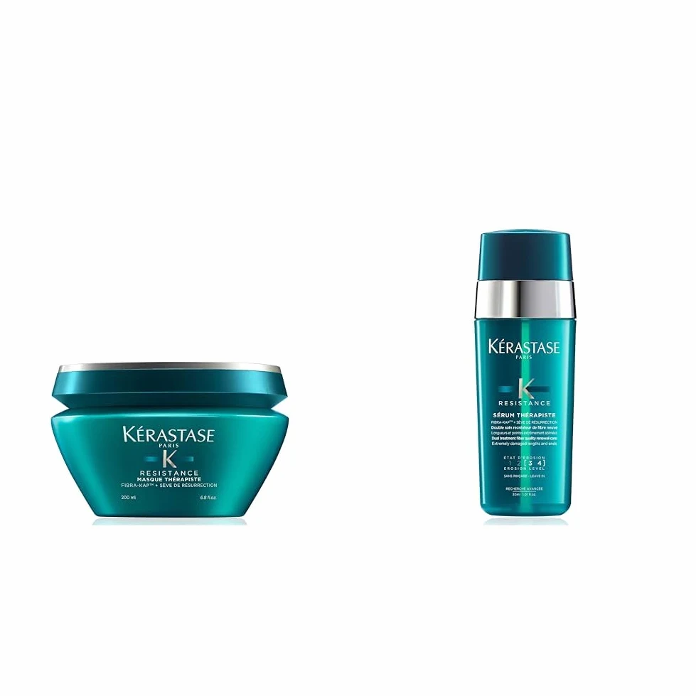 Kérastase | Résistance Thérapiste, Maschera Riparatrice Per Capelli Molto Danneggiati, Masque e Siero di Riparazione Profonda, 200 ml