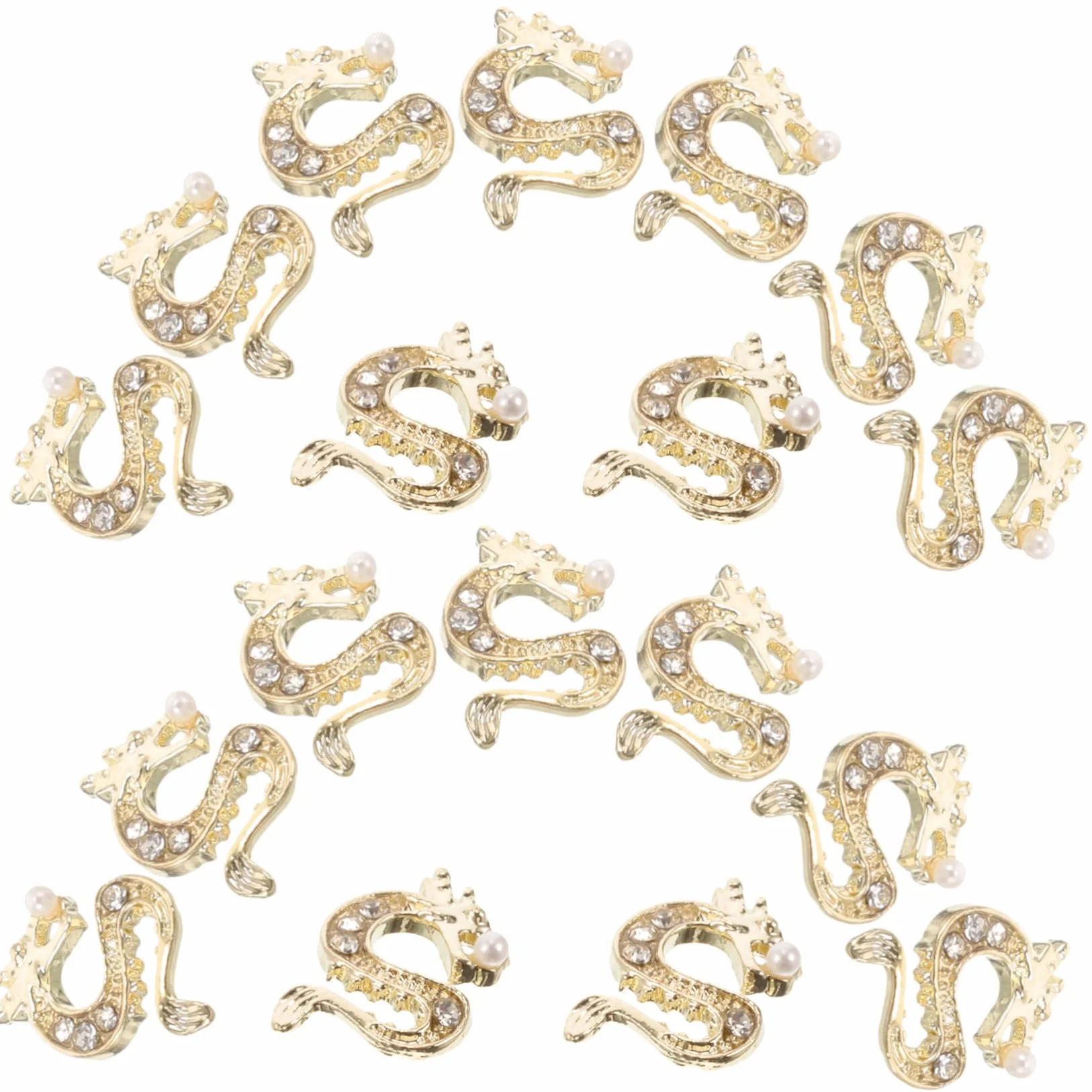 VALICLUD 4 Set Piccole Gemme Di Nail Art Fascino Ciondoli Per Unghie Per Unghie Da Donna Ornamenti Per Manicure Decorazione Per Unghie Decorazioni Per Unghie Strass D'oro 50 Pezzi*4