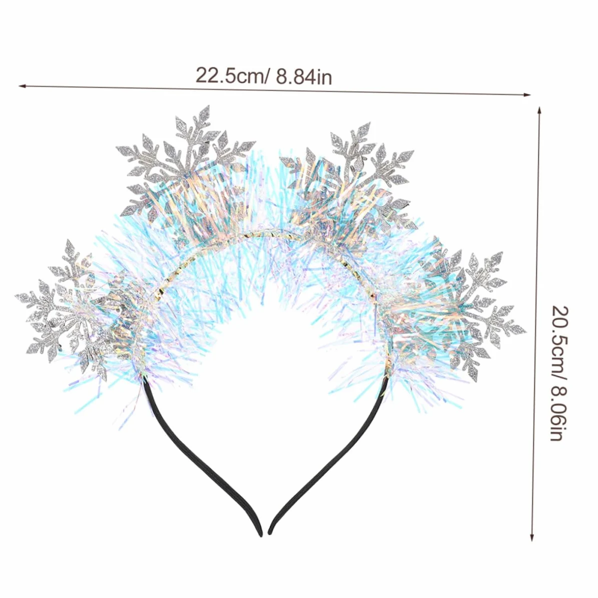 Beaupretty 3pezzi Fascia per Capelli Fiocchi di Fascia per Capelli Glitter per Feste di Natale Natalizi per Ragazza