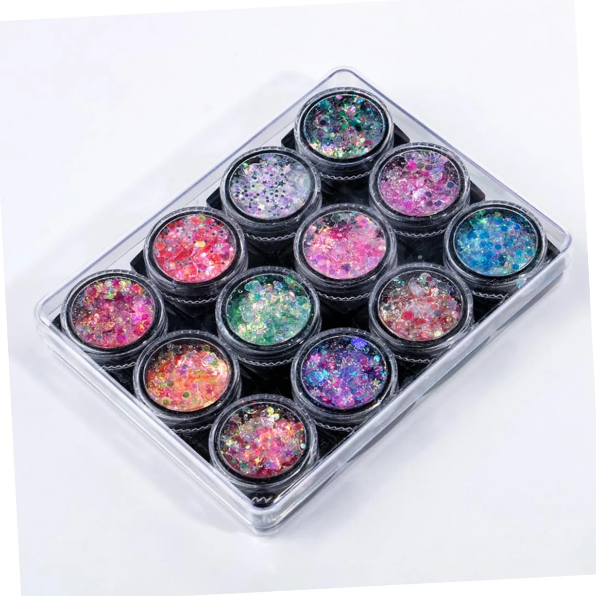 Angoily Set Da 2 Pezzi gel per il corpo con paillettes truccarsi gel per il corpo glitterato gel di paillettes per il viso gel di paillettes per il corpo gel di paillettes per il trucco