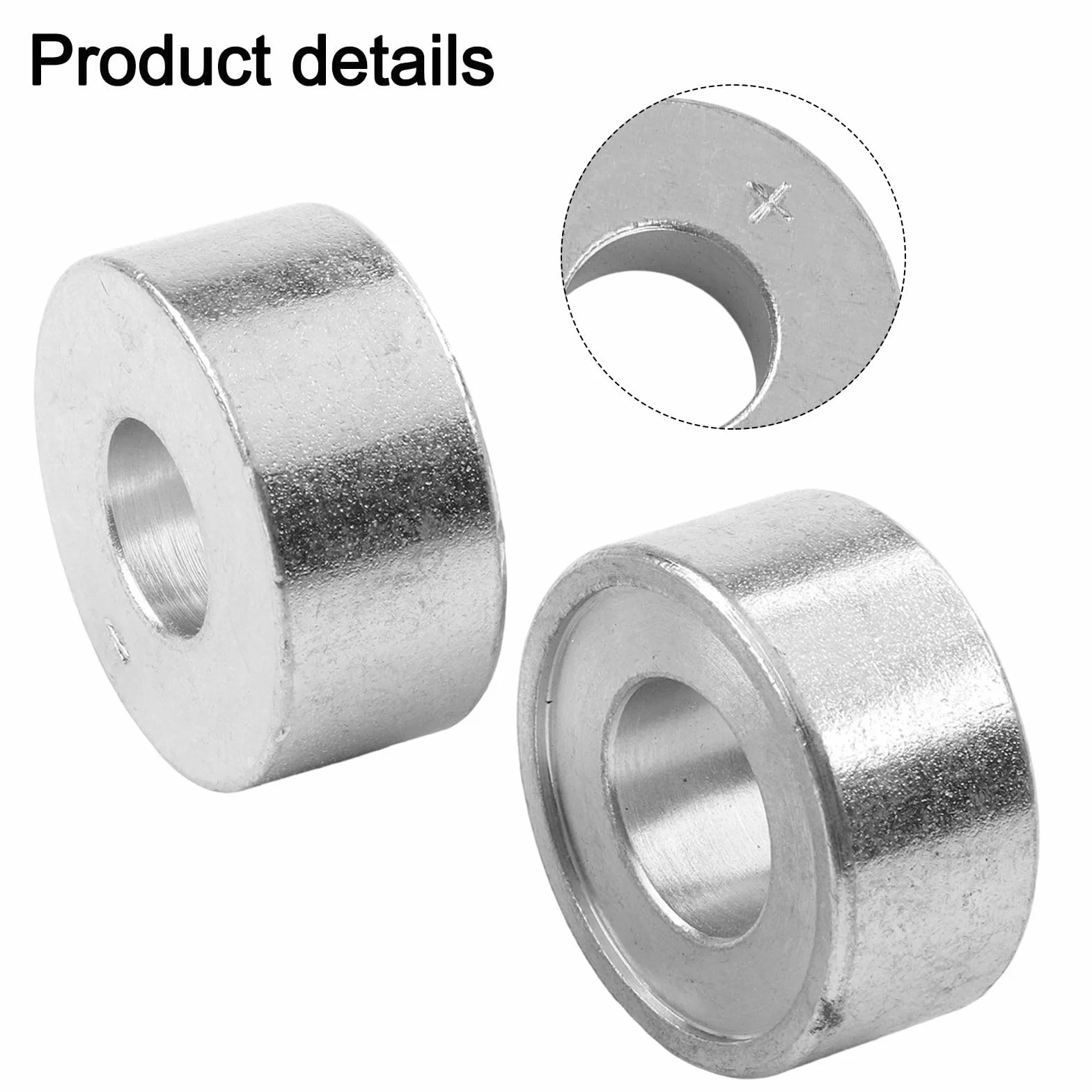 Set di 2 attrezzi per riparazione poli batteria auto, manicotti metallo 16 mm e 18 mm, argento