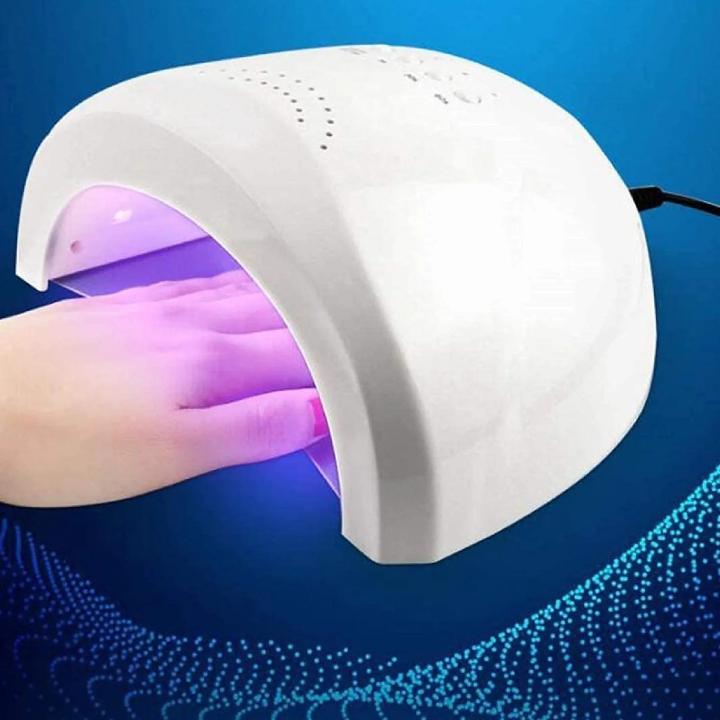 SQUADO Fornetto Unghie Semipermanente LED Lampada UV 48W Sensore Avvio Automatico 3 Timer 5S-30S-60S