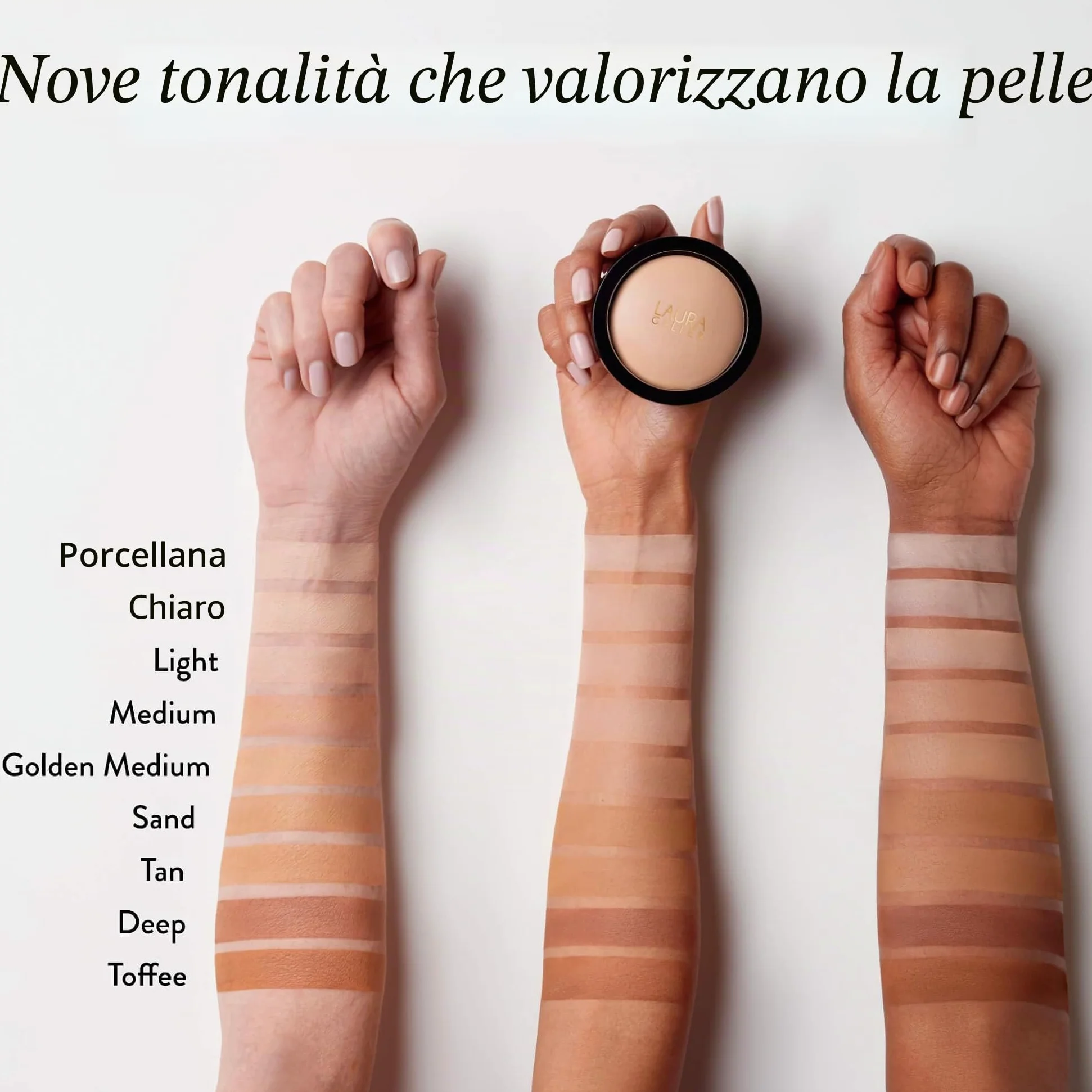 LAURA GELLER NEW YORK Fondotinta in Polvere Baked Double Take – Coprenza Totale, Finish Opaco Traspirante, Fondotinta Coprente a Lunga Tenuta, Formula Anti-Età, Senza Effetto Maschera