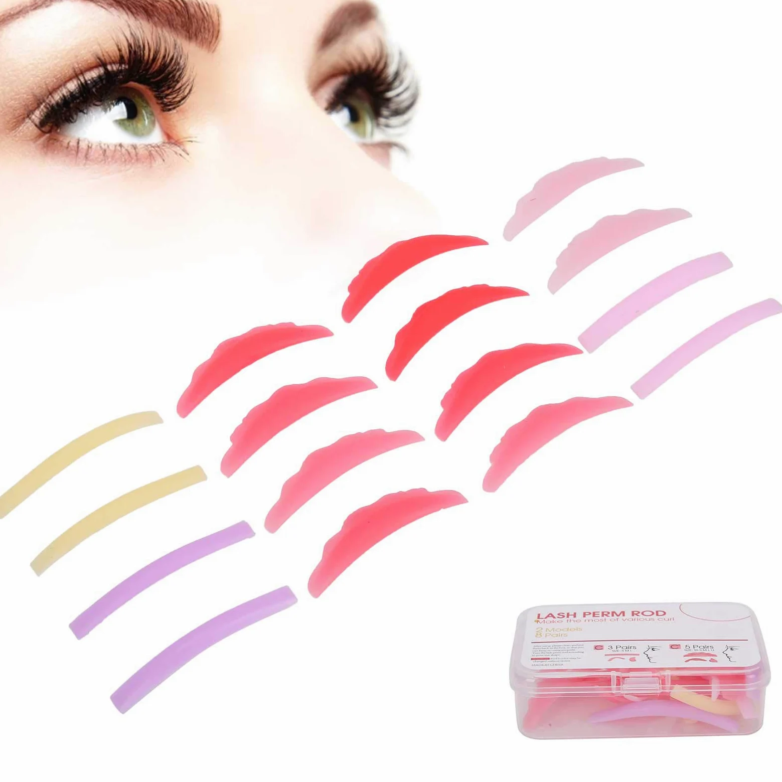 Ciglia Perming Shield Pad Silicone Lash Lifting Pad Strumento Riutilizzabile per la Permanente delle Ciglia