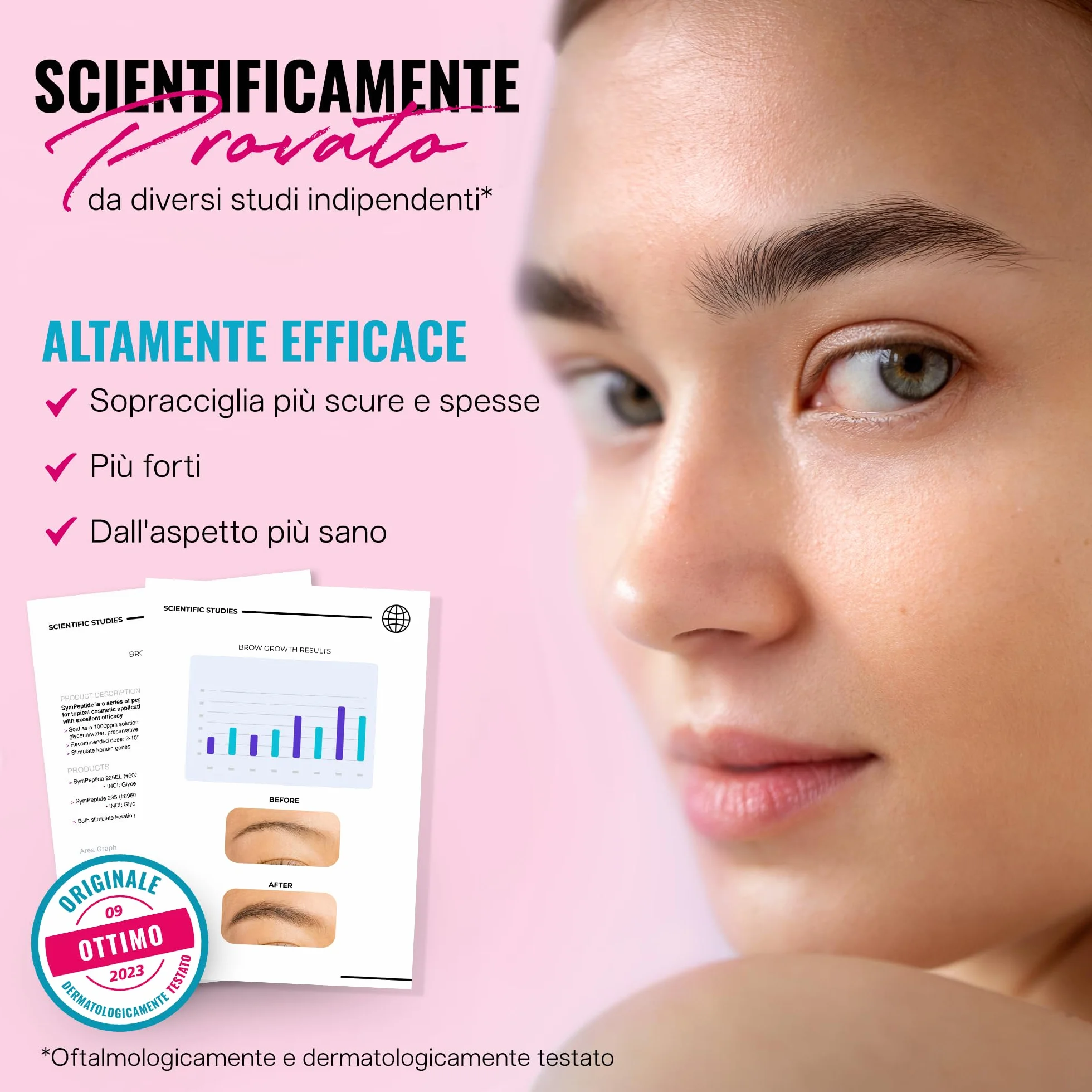 BROWCOCA!NE® Siero sopracciglia rapida crescita piene Booster vegano Svenja Walberg