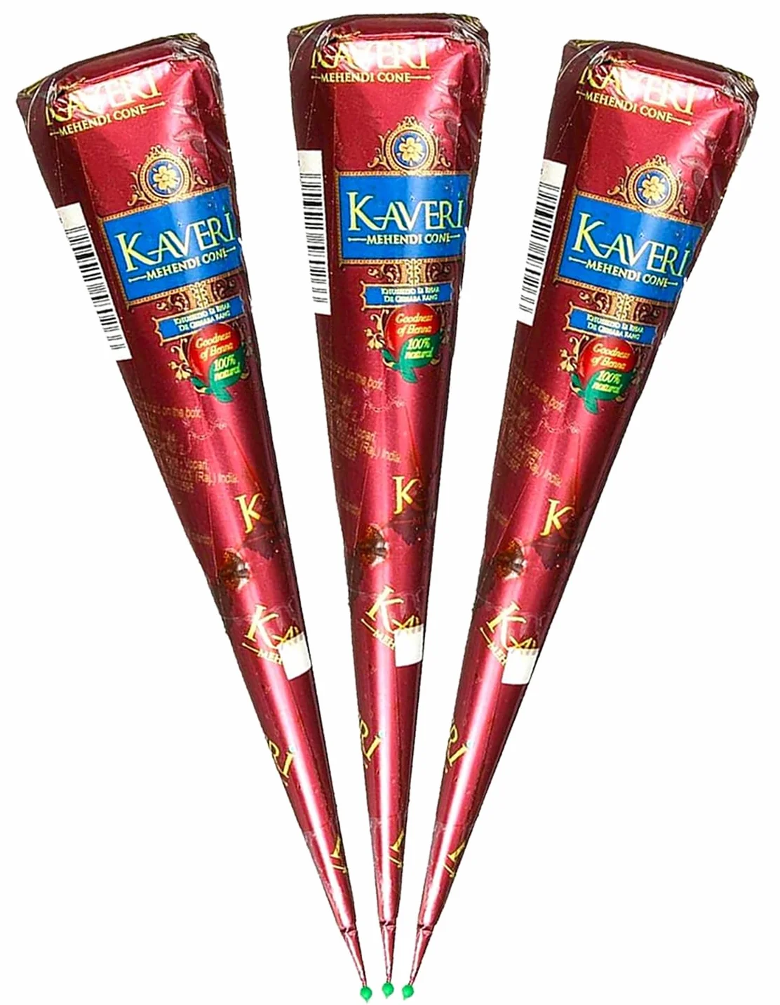 Natural Mehandi Cone 25 g x 3 pcs