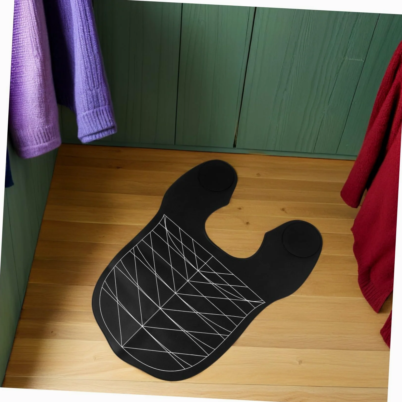 Mantello da Parrucchiere in Silicone Nero, Collare Tinta Chioma, 2 Pezzi | Riutilizzabile, Pulizia Facile, Protezione, Comfort Ergonomico, per Casa e Salone Professionale