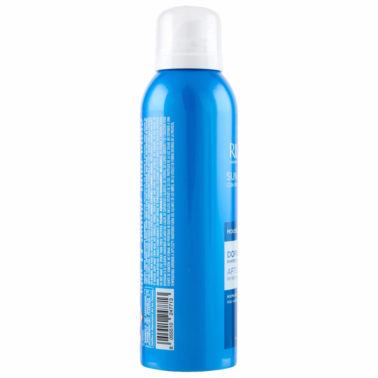 Rilastil Sun System Mousse Doposole Rinfrescante per Pelle Sensibile con Pantenolo, Aloe ed Estratto di Calendula, 200 ml
