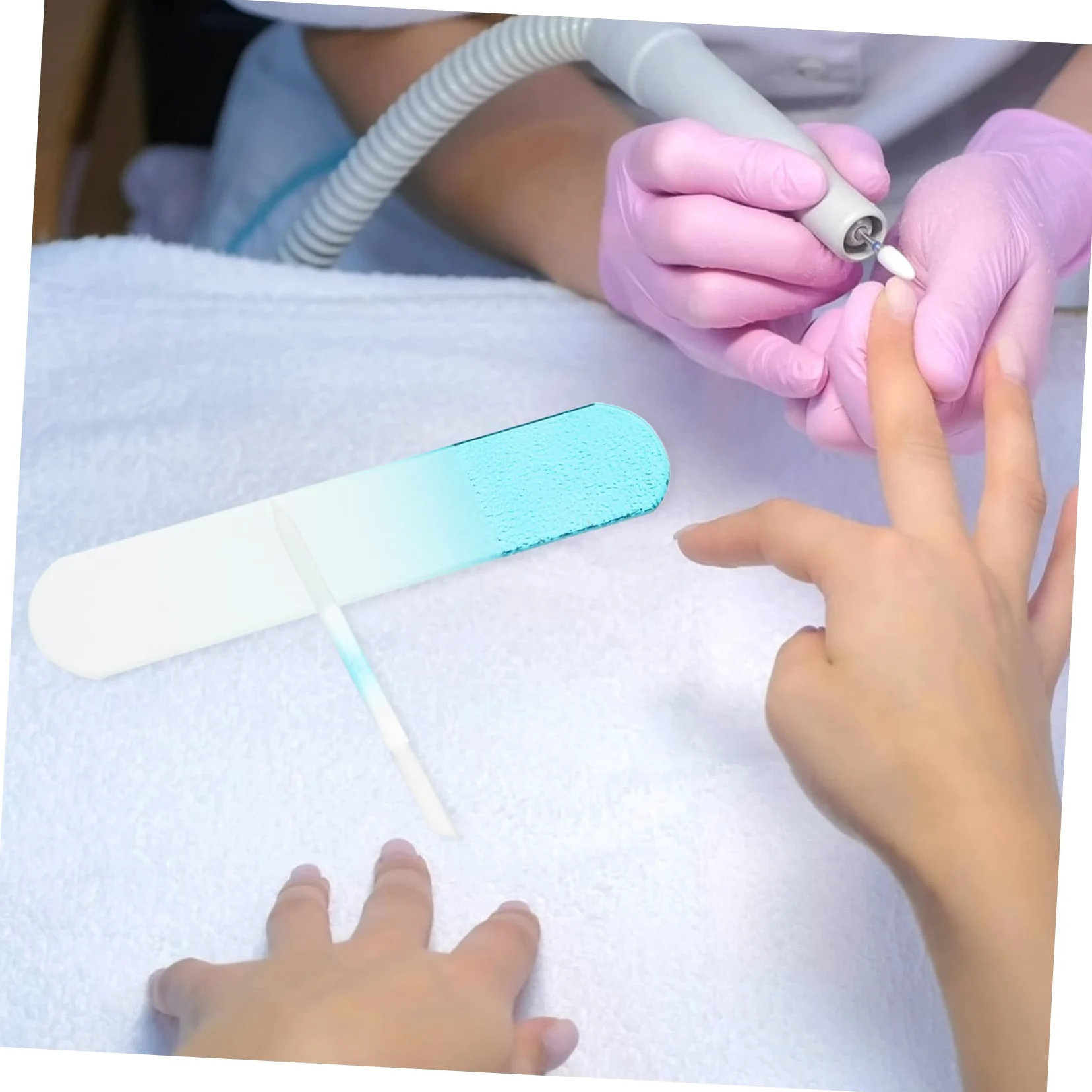 Set Di 3 Lime Per Unghie in Lime Per Unghie A Doppia Faccia Per Unghie Spesse Strumento Per Manicure Riutilizzabile Per Donne E Ragazze 2 Pezzi * 3