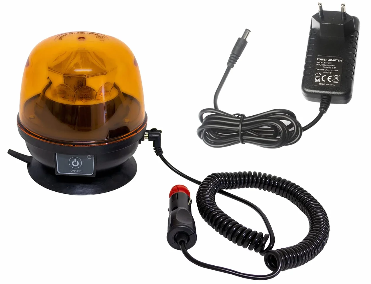 Ama Lampeggiante LED Magnetico a Batteria 12-24V 28W IP67 ECE-R10 ECE-R65