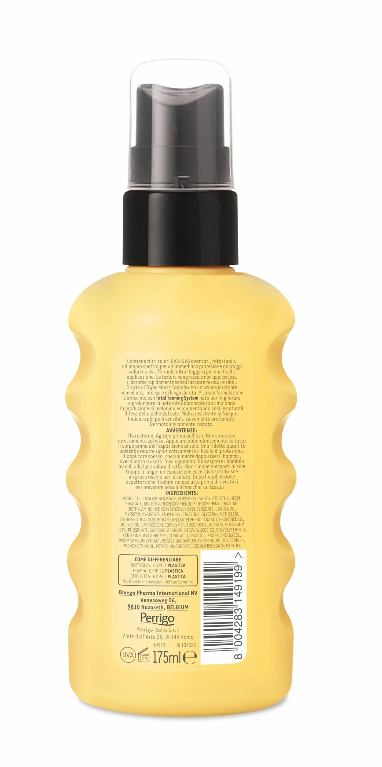 Angstrom Protect Latte Solare Spray Corpo SPF 30 Idratante 175 ml