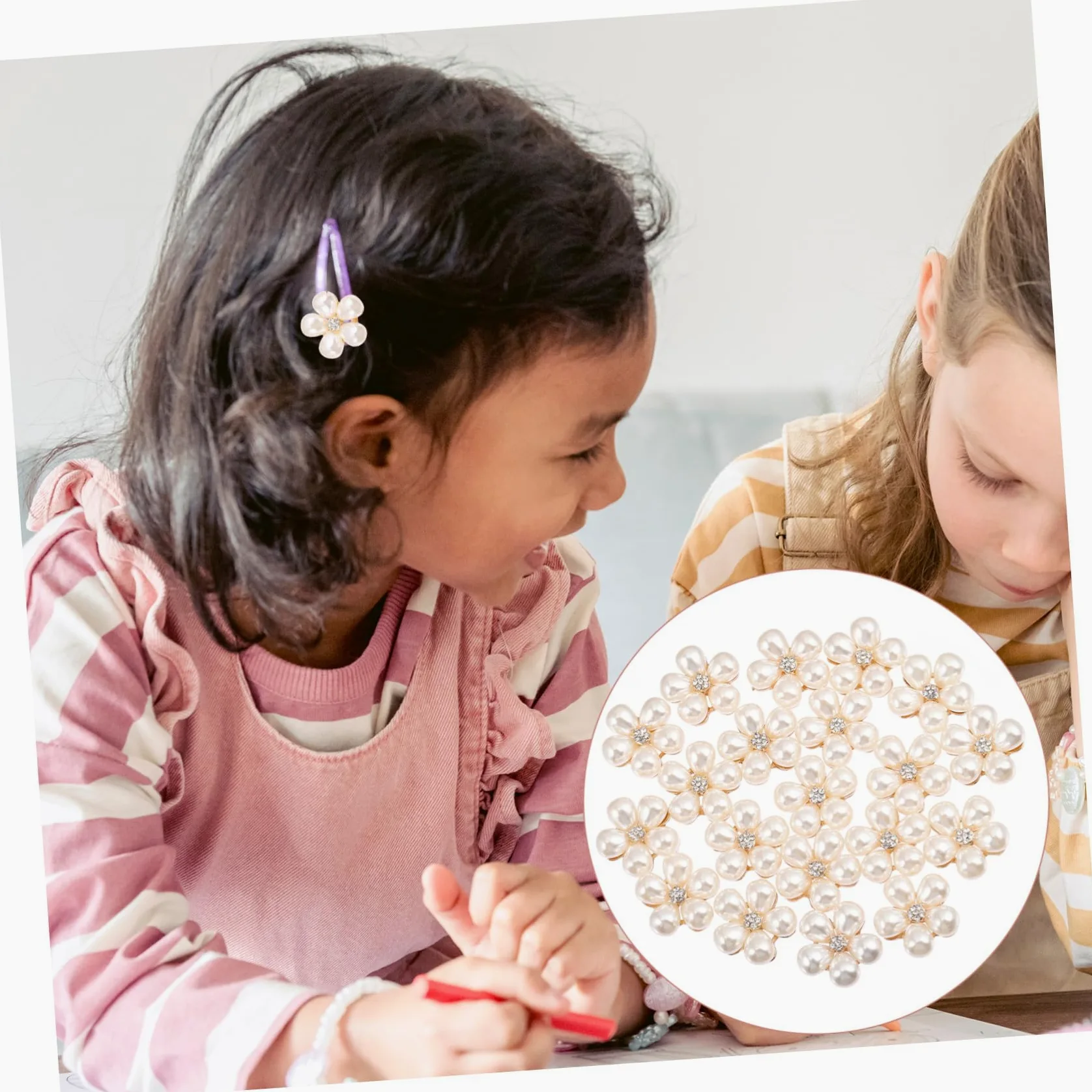 VICASKY 140 Pezzi Fermagli Eleganti con Accessori per e Decorazioni Artigianali Resistenti e Versatili per e